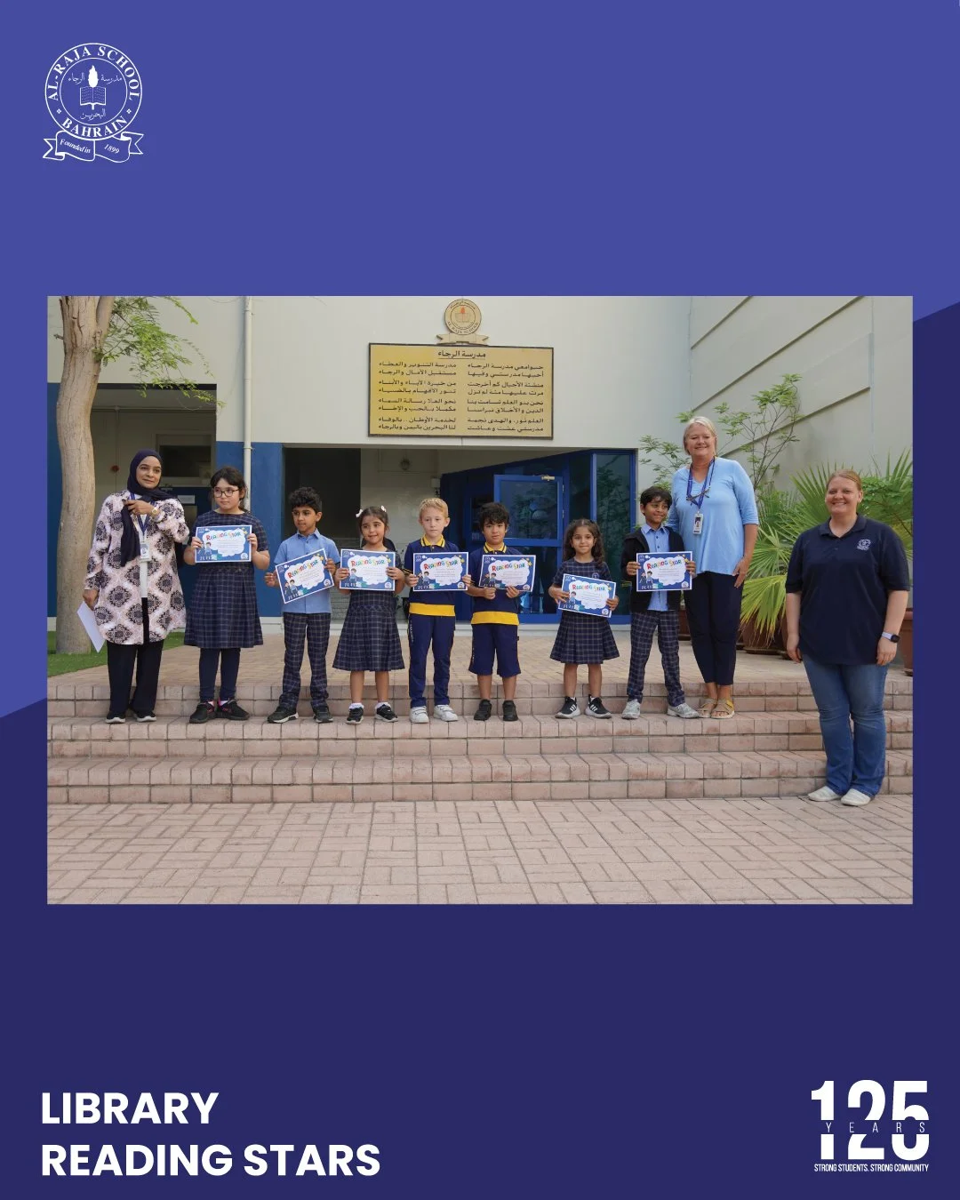 Congratulations to our Reading Stars! 🌟📚

The Library Department recently recognized our dedicated students who consistently visited the library throughout the year&mdash;whether it was during break times, before school, or at the end of the day. Y