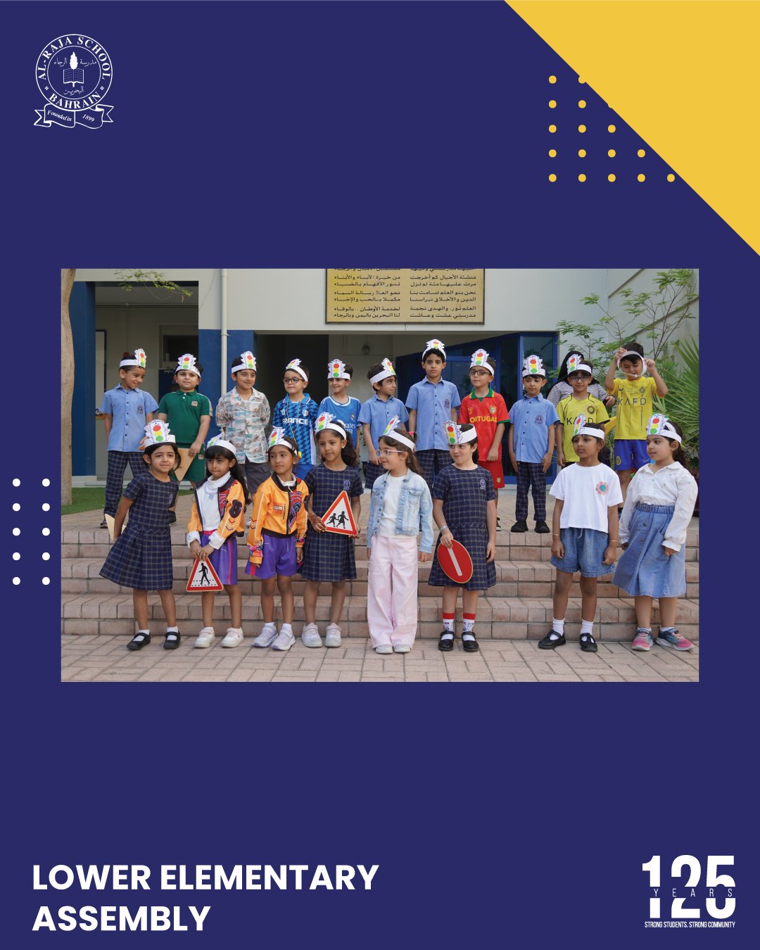 Safety first! 🚦Our KG 2 students shined bright at today&rsquo;s Lower Elementary assembly! 🌟

Through a beautiful and educational presentation, they helped raise awareness about road safety&mdash;showing their peers the importance of following traf