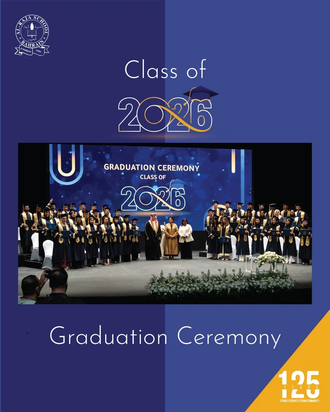 On June 4th, we celebrated the incredible Graduating Class of 2026! 🎓✨

The ceremony was deeply honored by the presence of Shaikha Hala bint Mohammed Al Khalifa. Parents, guests, and members of our administrative and teaching staff were warmly welco