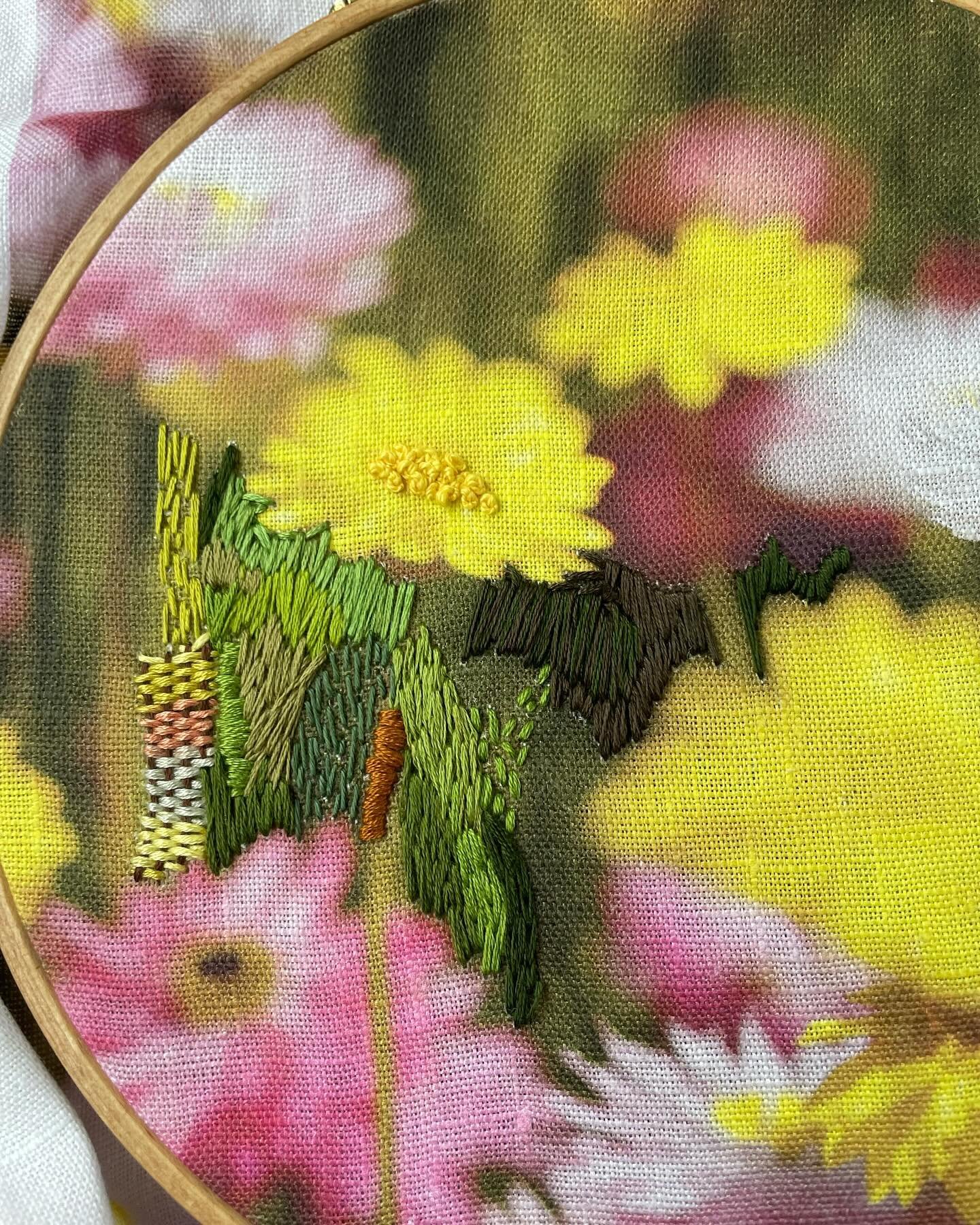 Starting my final piece for Alissa&rsquo;s and my upcoming exhibition &ldquo;Forests &amp; Foreshores&rdquo; at The Corner Gallery in Stanmore, Sydney, 16-21 May. 

This is a collaborative piece where I am stitching (in my style) Alissa&rsquo;s beaut
