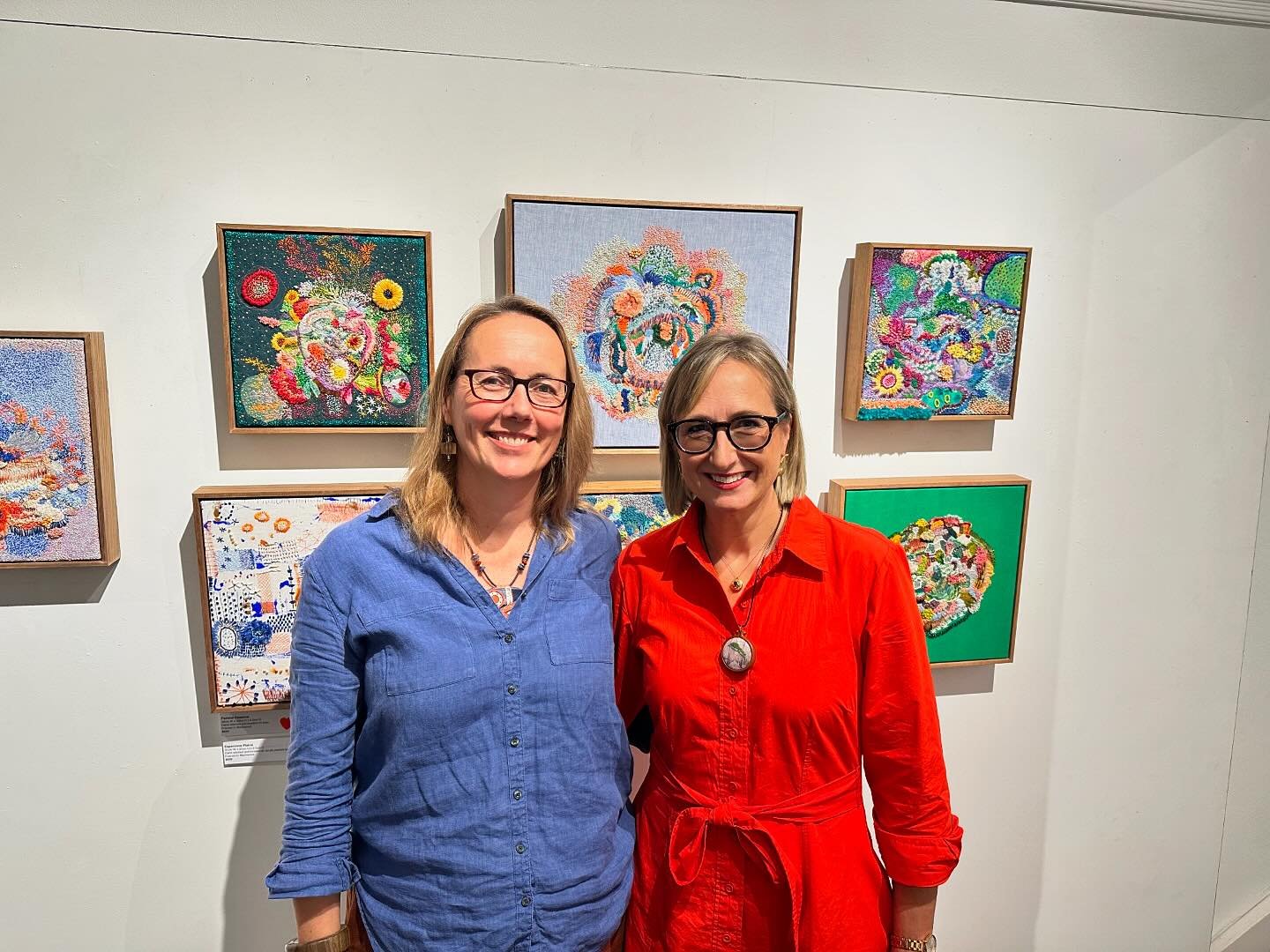 Alissa &amp; I at our opening of FORESTS &amp; FORESHORES tonight at The Corner Gallery, Stanmore. 

Thank you to all of you who came to visit us today and attend our opening this evening. Heartfelt thank you&rsquo;s for all your beautiful words, rea