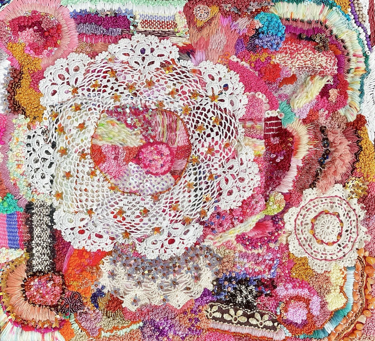 Currently with my framer, this piece will be heading to &ldquo;Stitched Perspectives&rdquo; in November at The Corner Gallery in Stanmore.