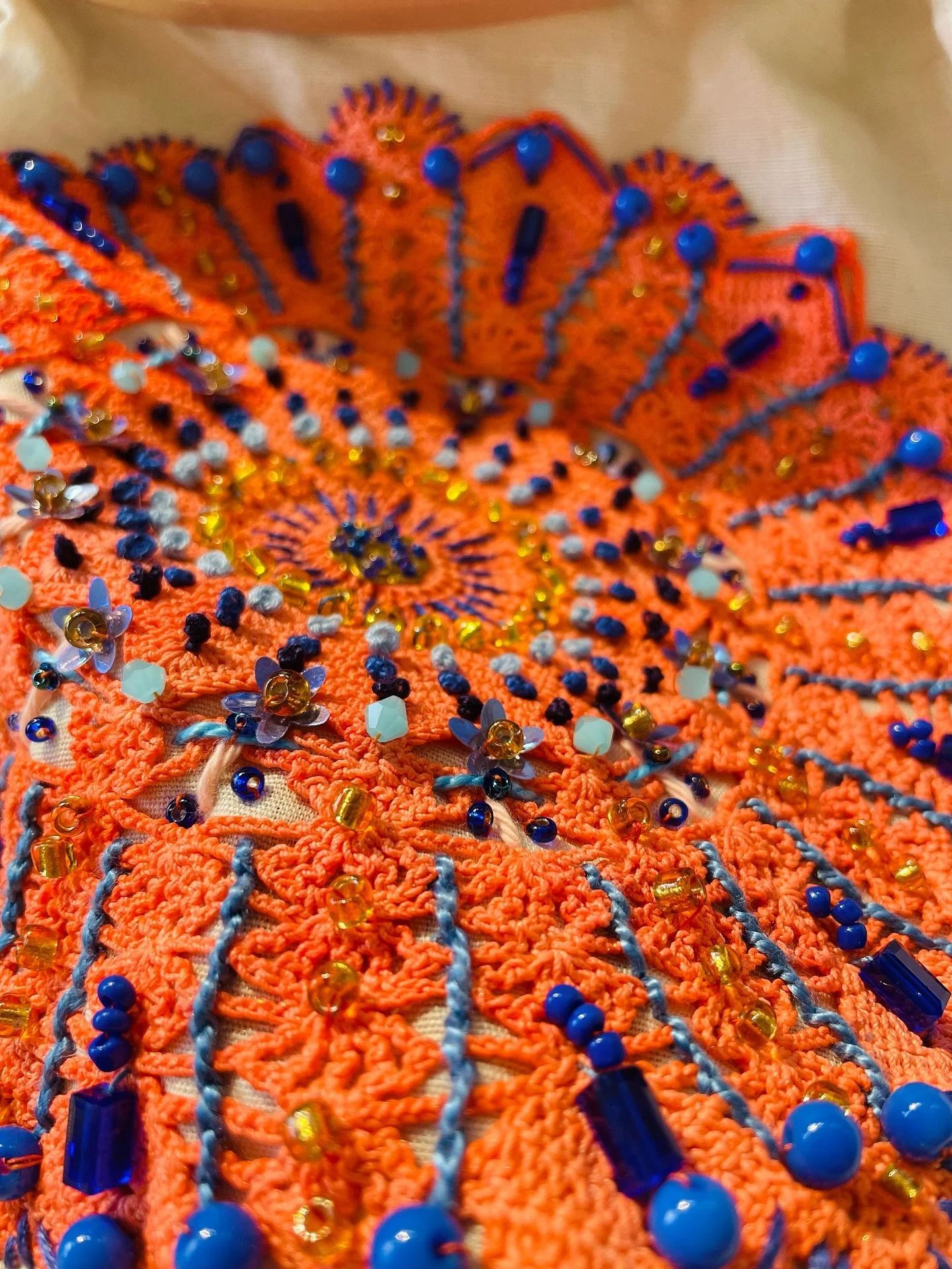 The body of work for my exhibition with @alissa_cook_photoembroidery , &ldquo;Stitched Perspectives&rdquo;, in November, is taking shape. 

#elizabethsullivanart 
#elizabethsullivanartist
#stitchedartwork 
#stitchpainting
#mixedmediastitchpainting
#m