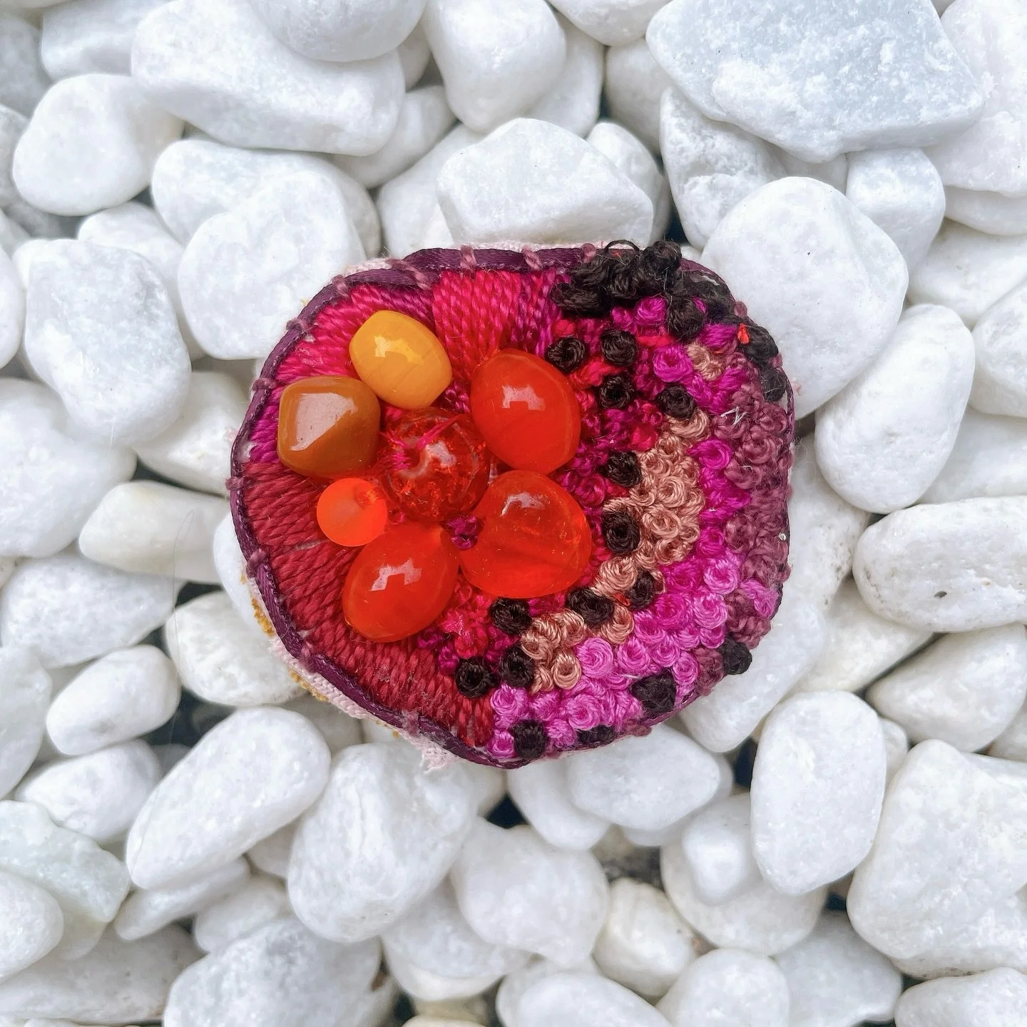 I have 4 brooches left over from &ldquo;Stitched Perspectives&rdquo;. Little pops of fun! 

They are $40 each with free postage nationwide. Sorry I&rsquo;m not posting overseas. 

Please send me a DM with your email address if you&rsquo;d like to pur