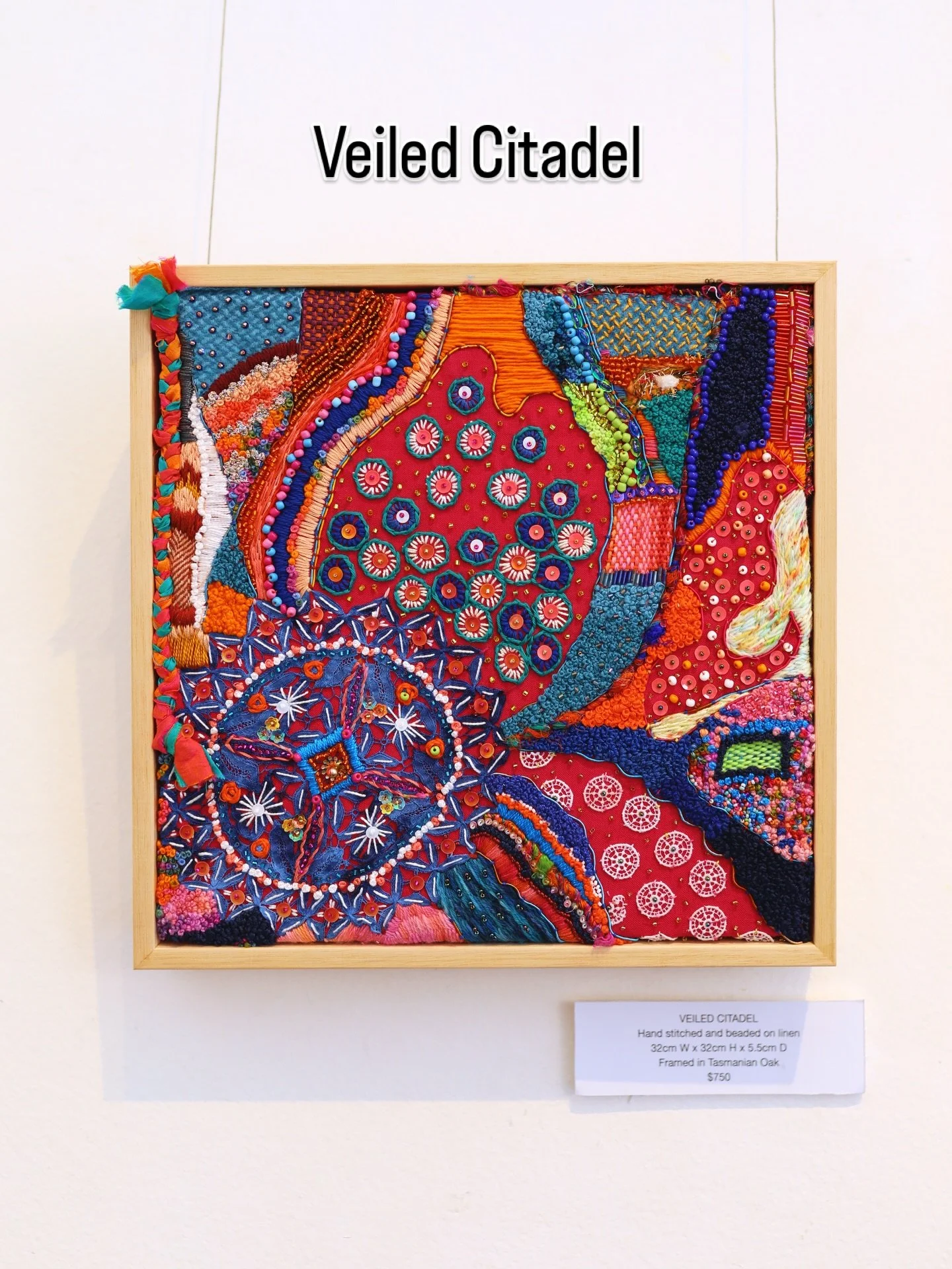 &ldquo;Veiled Citadel&rdquo;

#elizabethsullivanart 
#elizabethsullivanartist
#stitchedartwork 
#stitchpainting
#mixedmediastitchpainting
#mixedmediaartist
#threadpainting
#stitchedart
#stitchartist
#paintwiththread