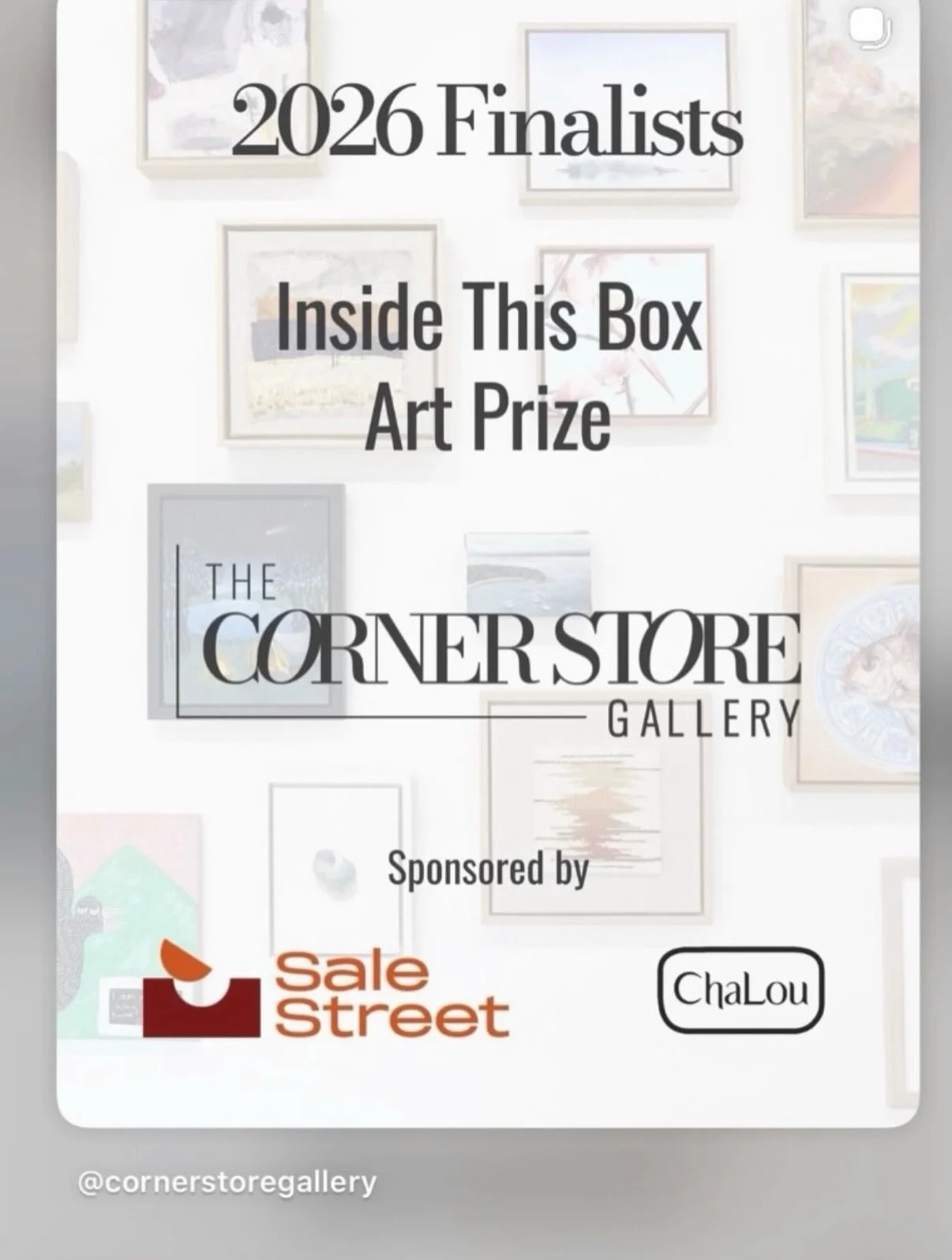 Thank you @cornerstoregallery for selecting my piece &ldquo;Map Of Play&rdquo; for &ldquo;Inside This Box&rdquo;. Swipe for details of the exhibition. 

#thecornerstoregallery 
#insidethisboxexhibition 
#elizabethsullivanart