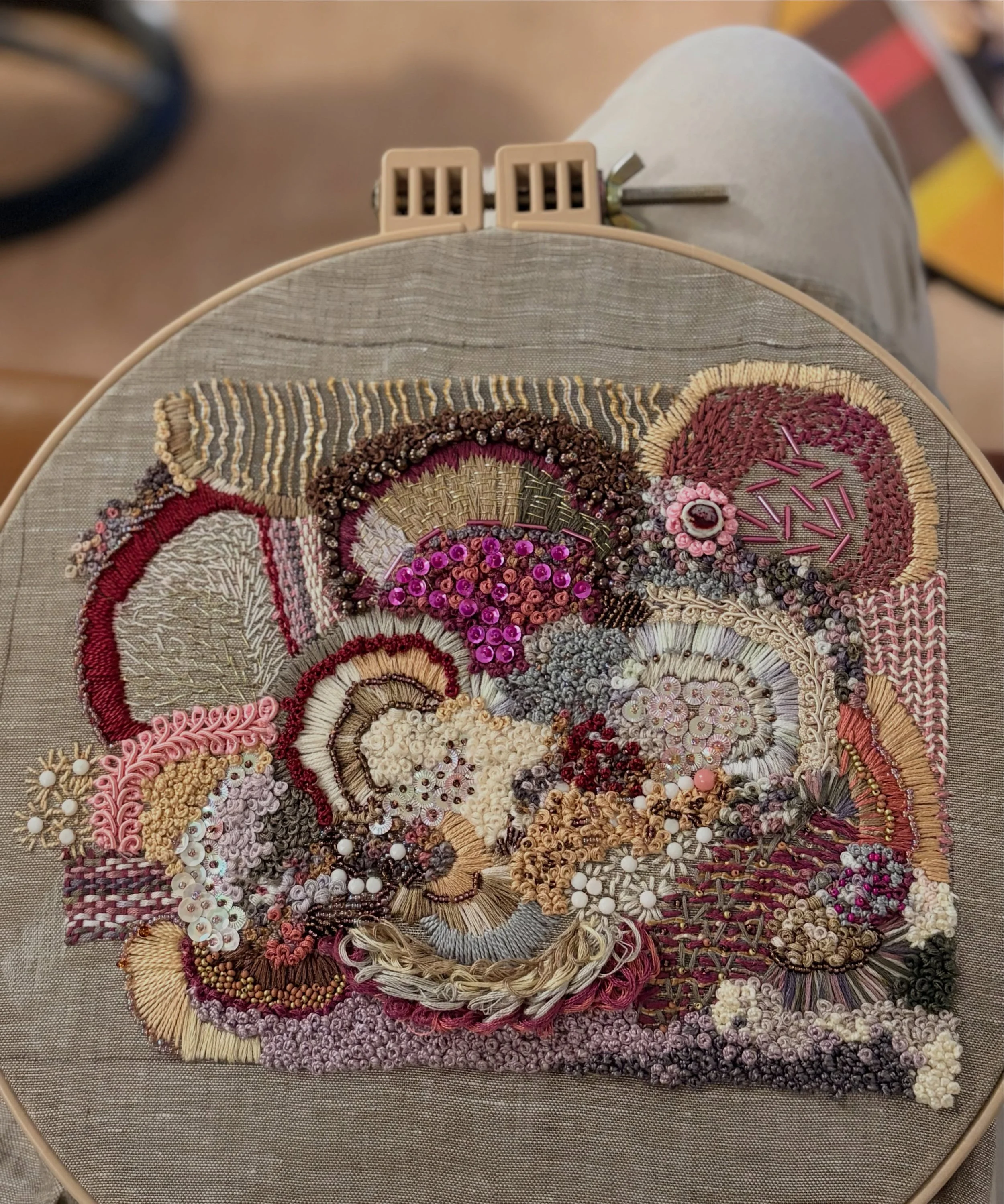 I have been working on other things besides this piece, behind the scenes and I&rsquo;m looking forward to sharing my next project soon. Meantime, this piece I started on Saturday is three quarters done, and, I&rsquo;m loving it. It might need a mate