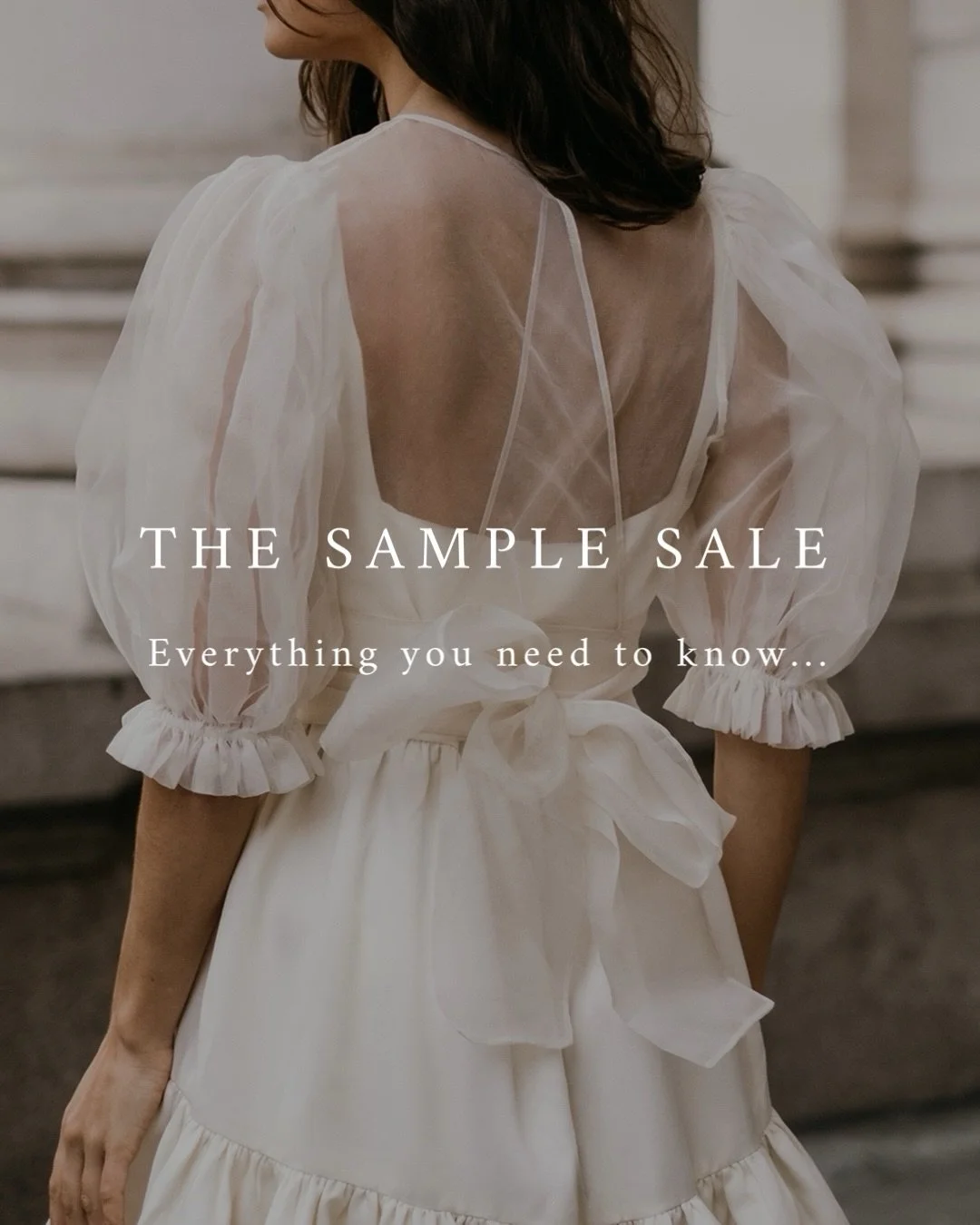 The SAMPLE SALE&hellip; everything you need to know. If you are getting married soon and still on the hunt for your wedding dress then this event is perfect for you. 

1pm- 6pm, 9th January, Liverpool.

If you have any additional questions then just 