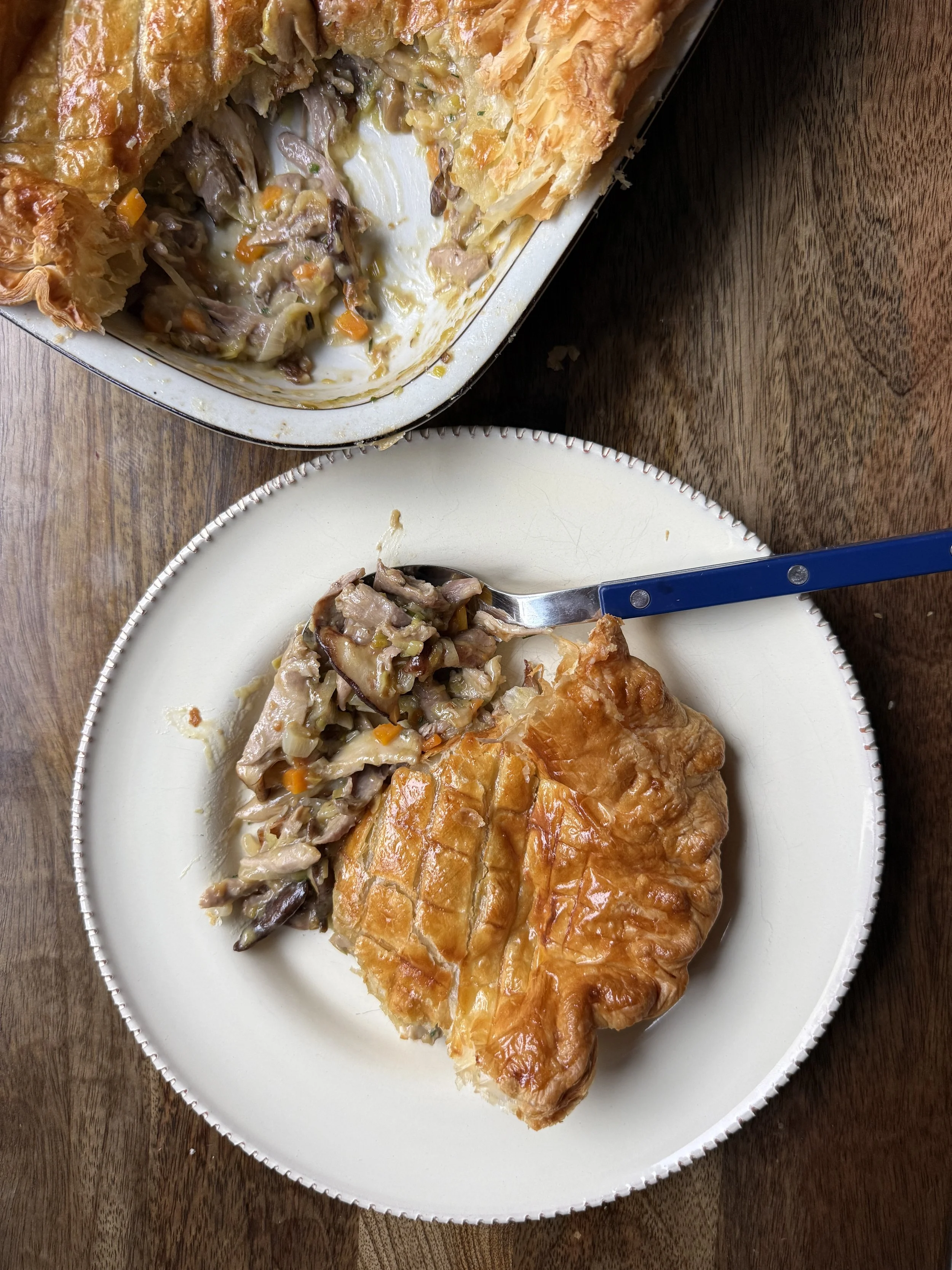 Duck and Mushroom Pie