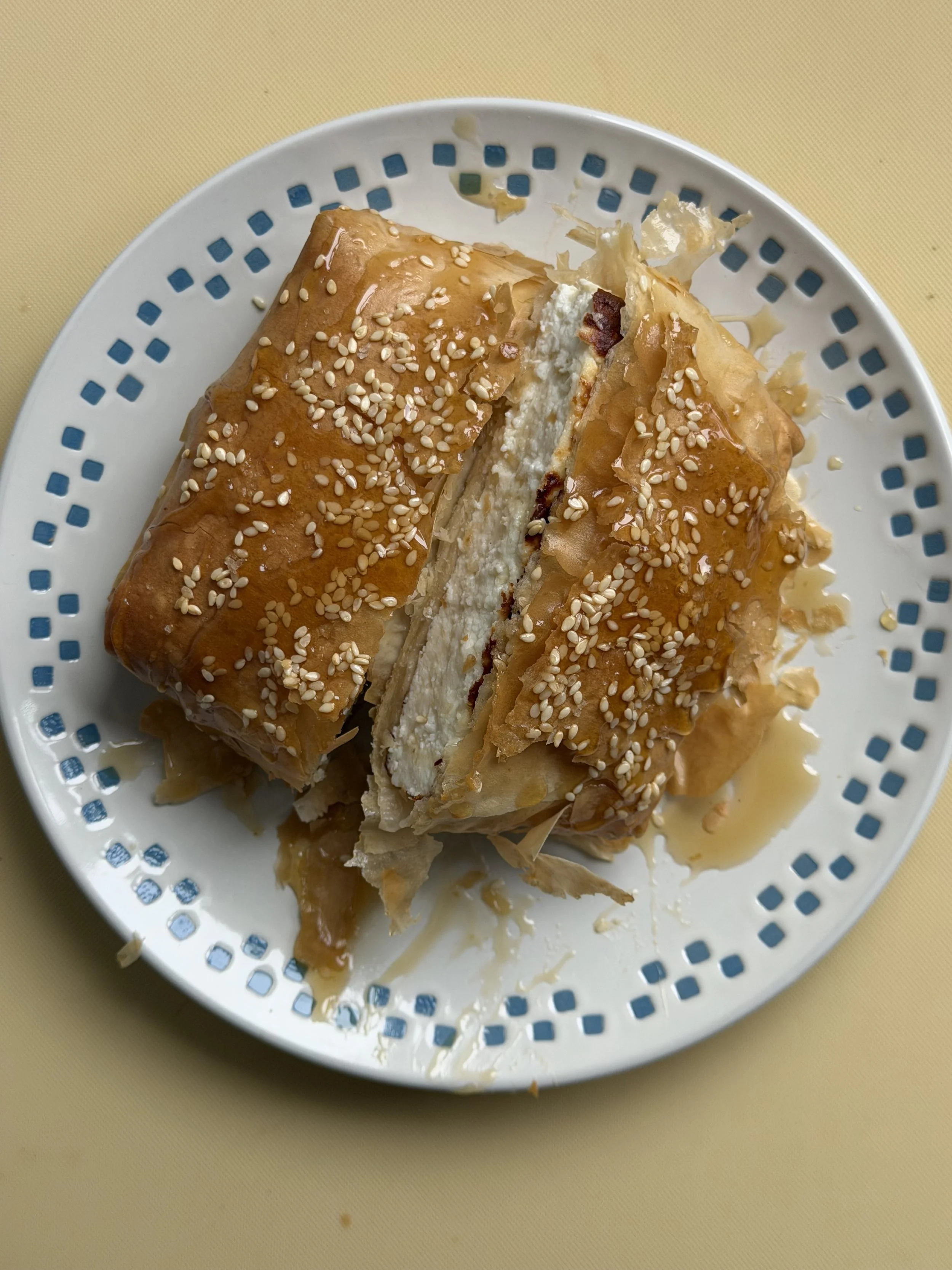 Filo wrapped Manouri