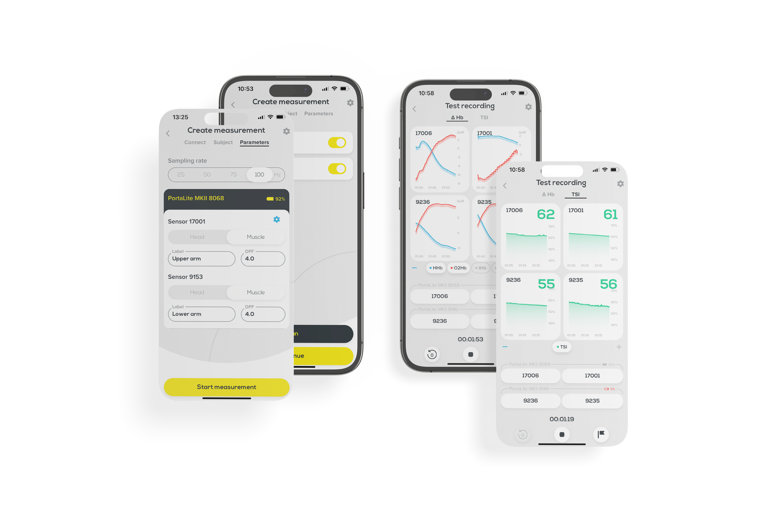 [Artinis App] four screens.png