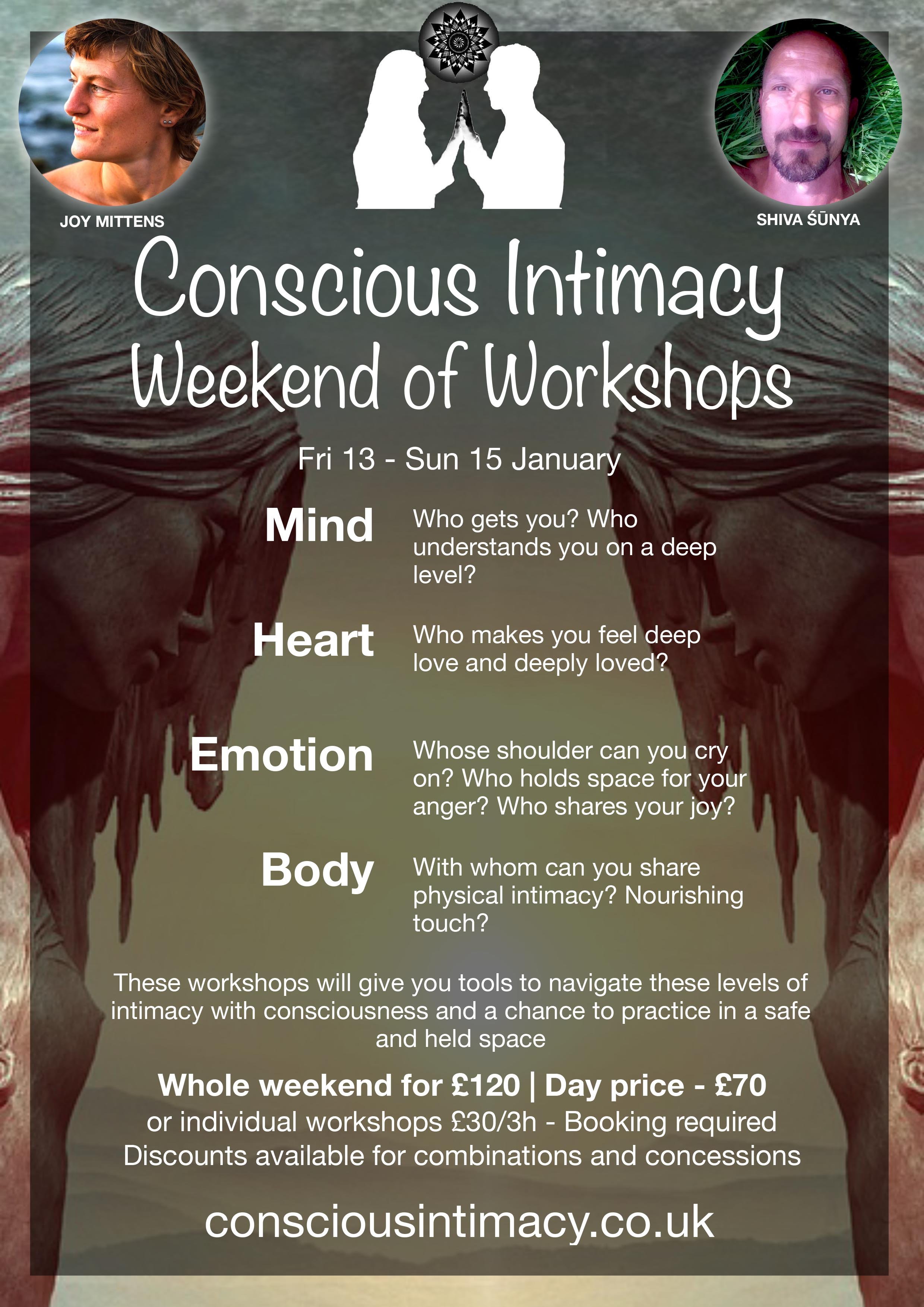 Conscious Intimacy Weekend of Workshops