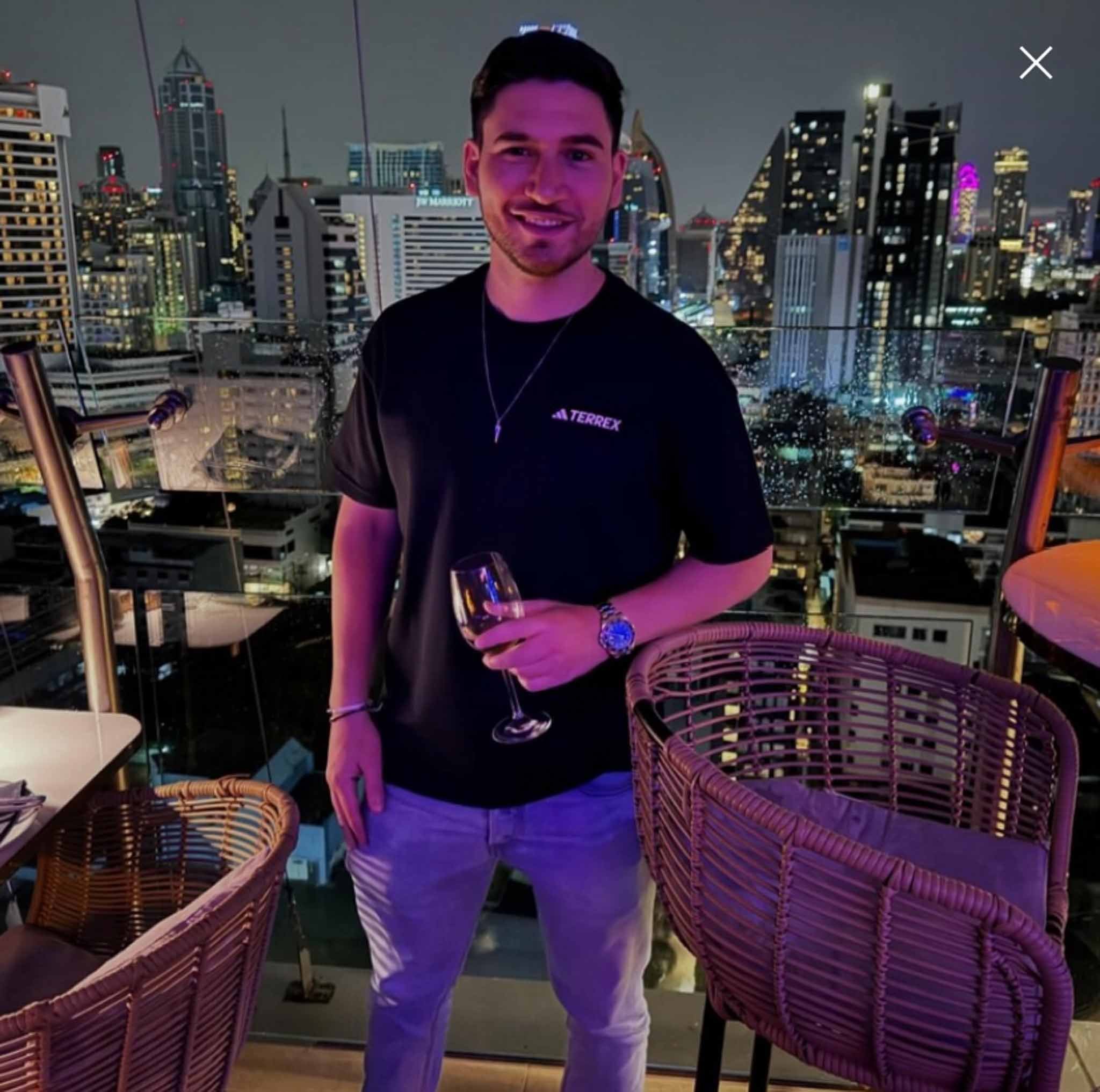 Property owner in a luxury rooftop in Bangkok