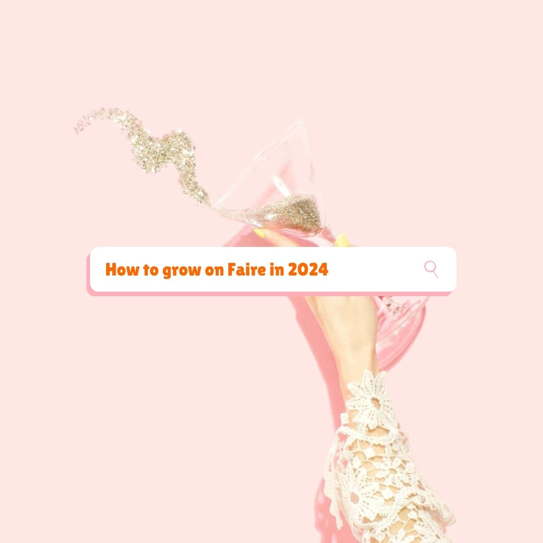 Want to sell more products on Faire in 2024?⁣
My biggest tip is to start with the buyer. Understand them deeply. Do everything in service to the buyer and watch your sales explode!

Do you want help growing on Faire? That's my jam! Let's connect and 