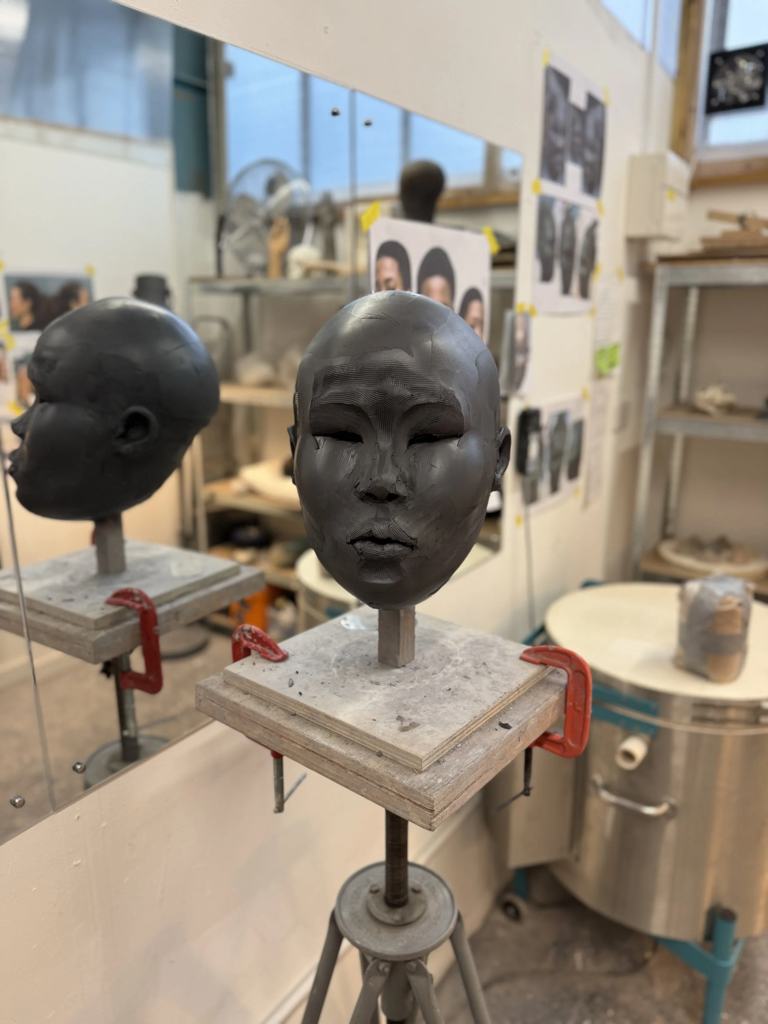 Tawny Phillips - Large table head in progress