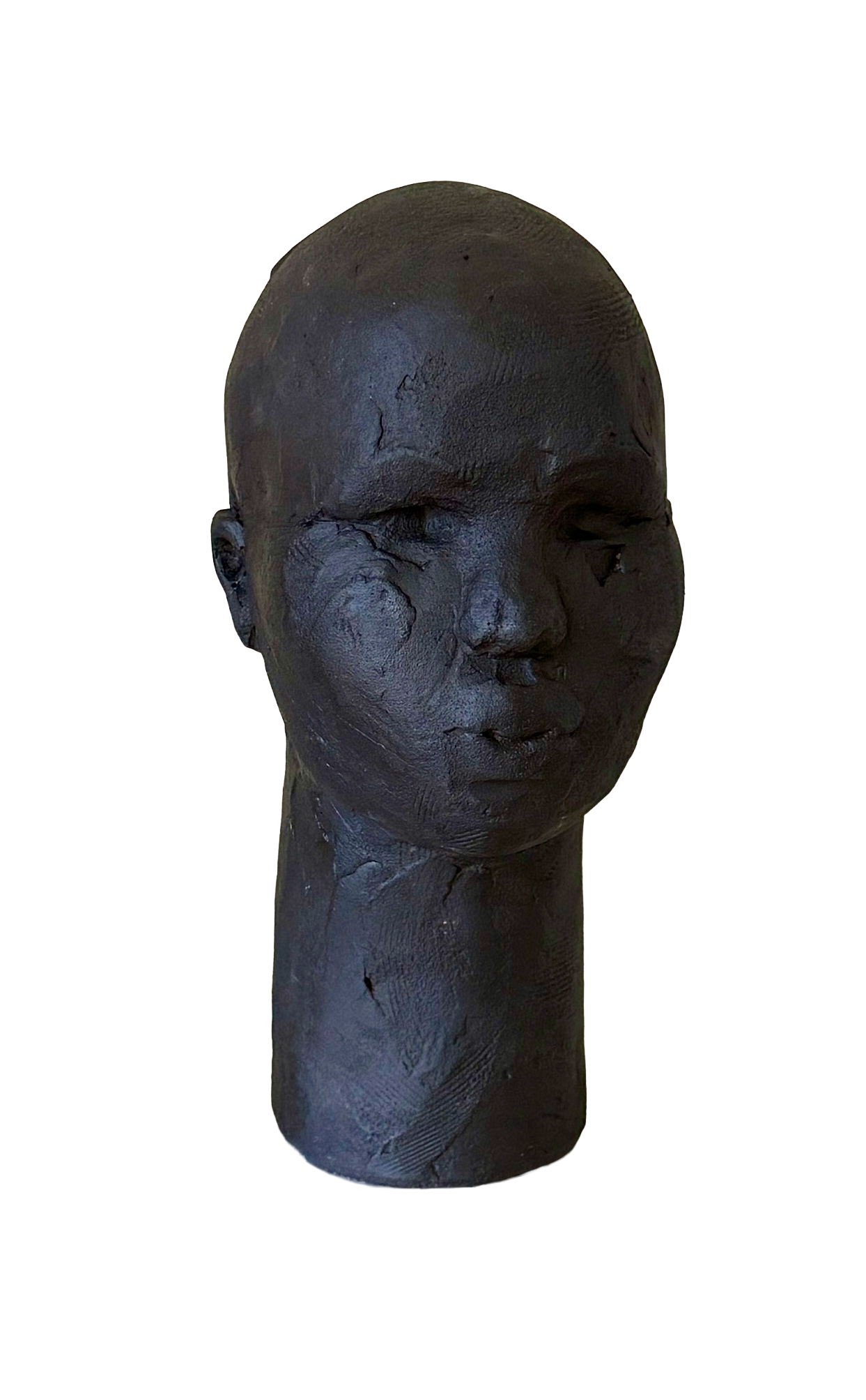 Tawny Phillips - sculpt of woman in black clay.png