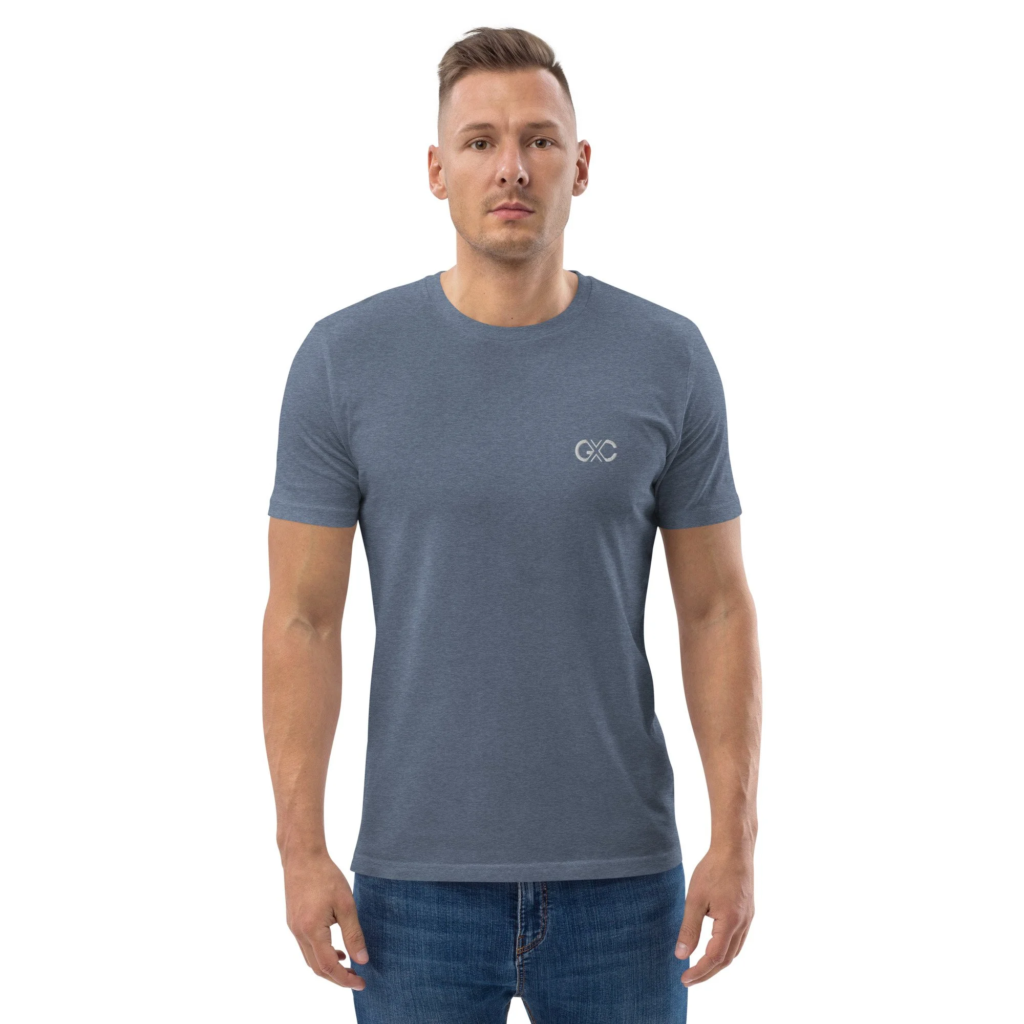 unisex-organic-cotton-t-shirt-dark-heather-blue-front-2-6549178335781.jpg