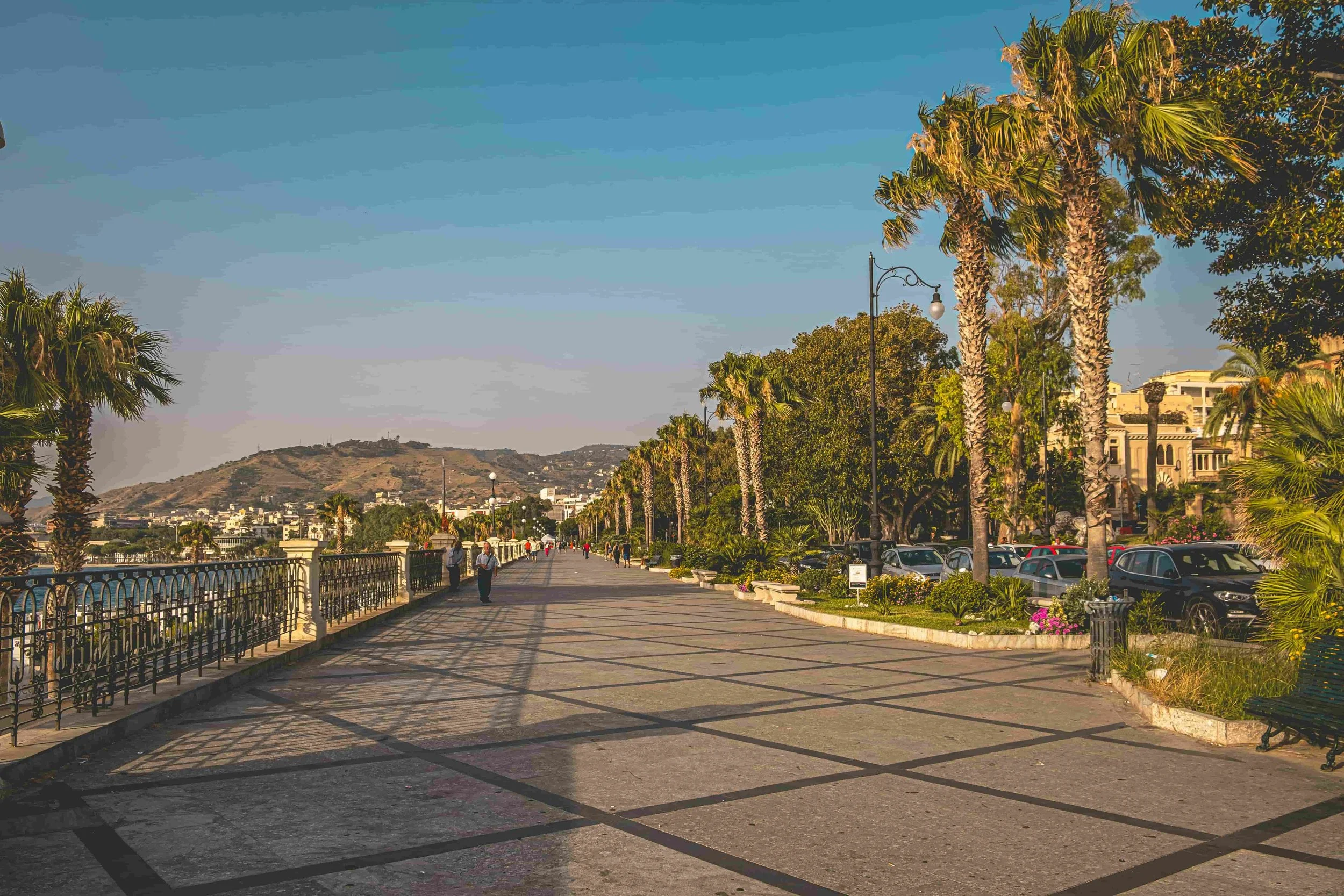 The promenade in Reggio Calabria