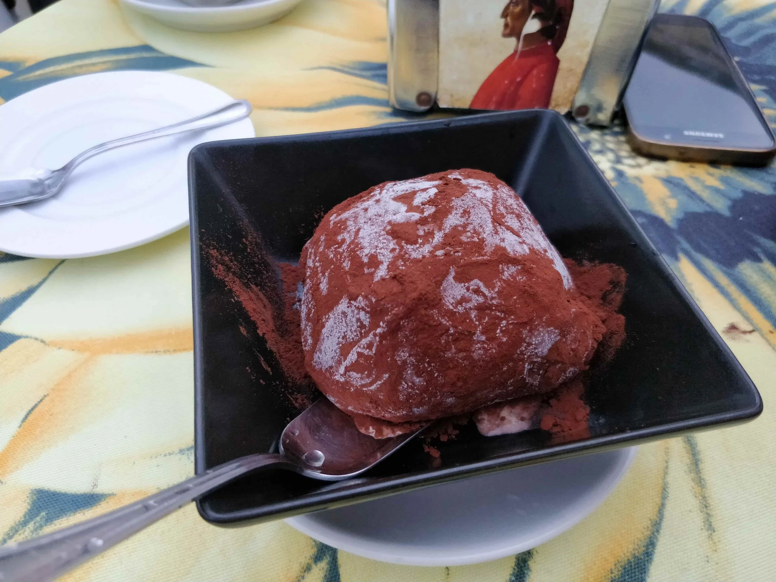 A tartufo ice cream in Pizzo, Italy