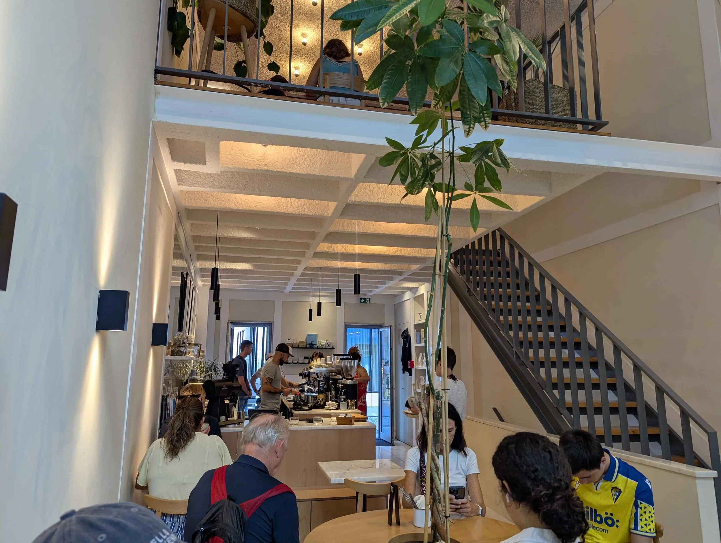 Inside of a cafe in Porto
