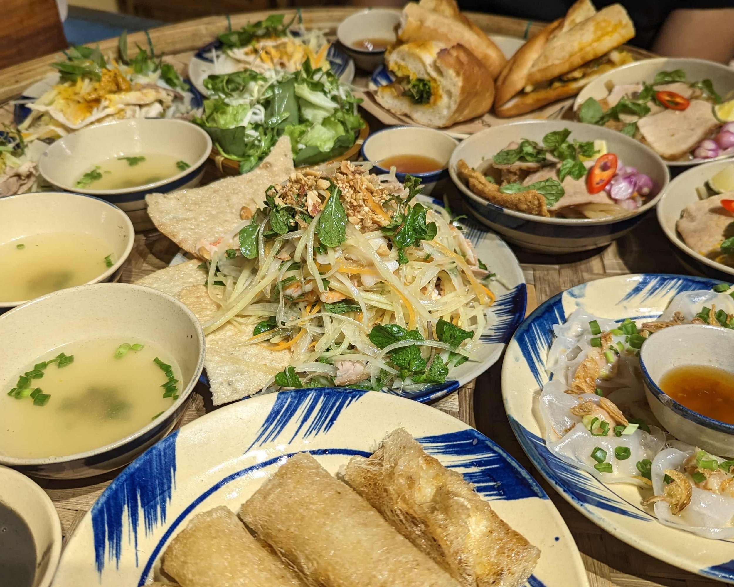 Various Vietnamese dishes