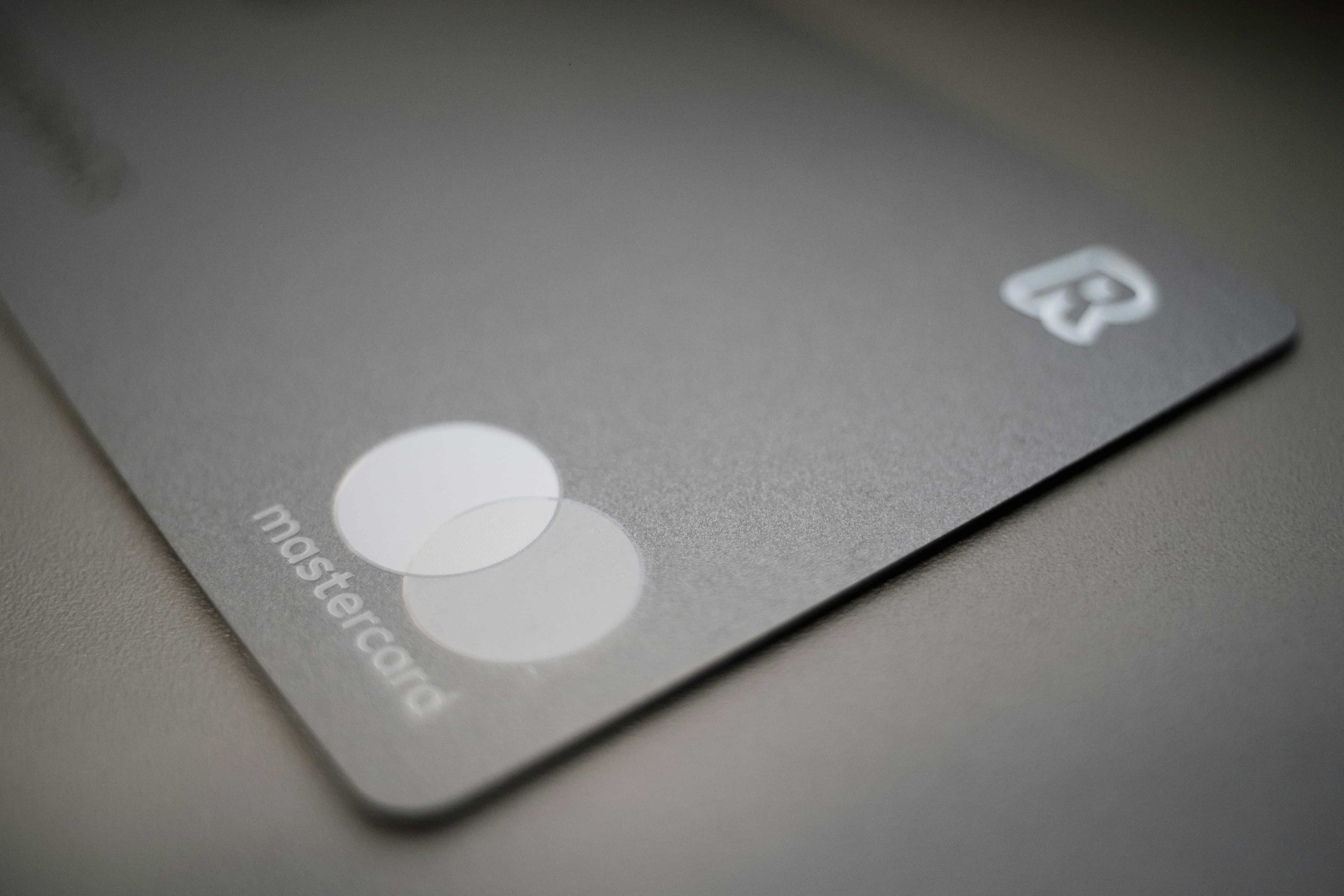 Closeup of a Revolut Mastercard