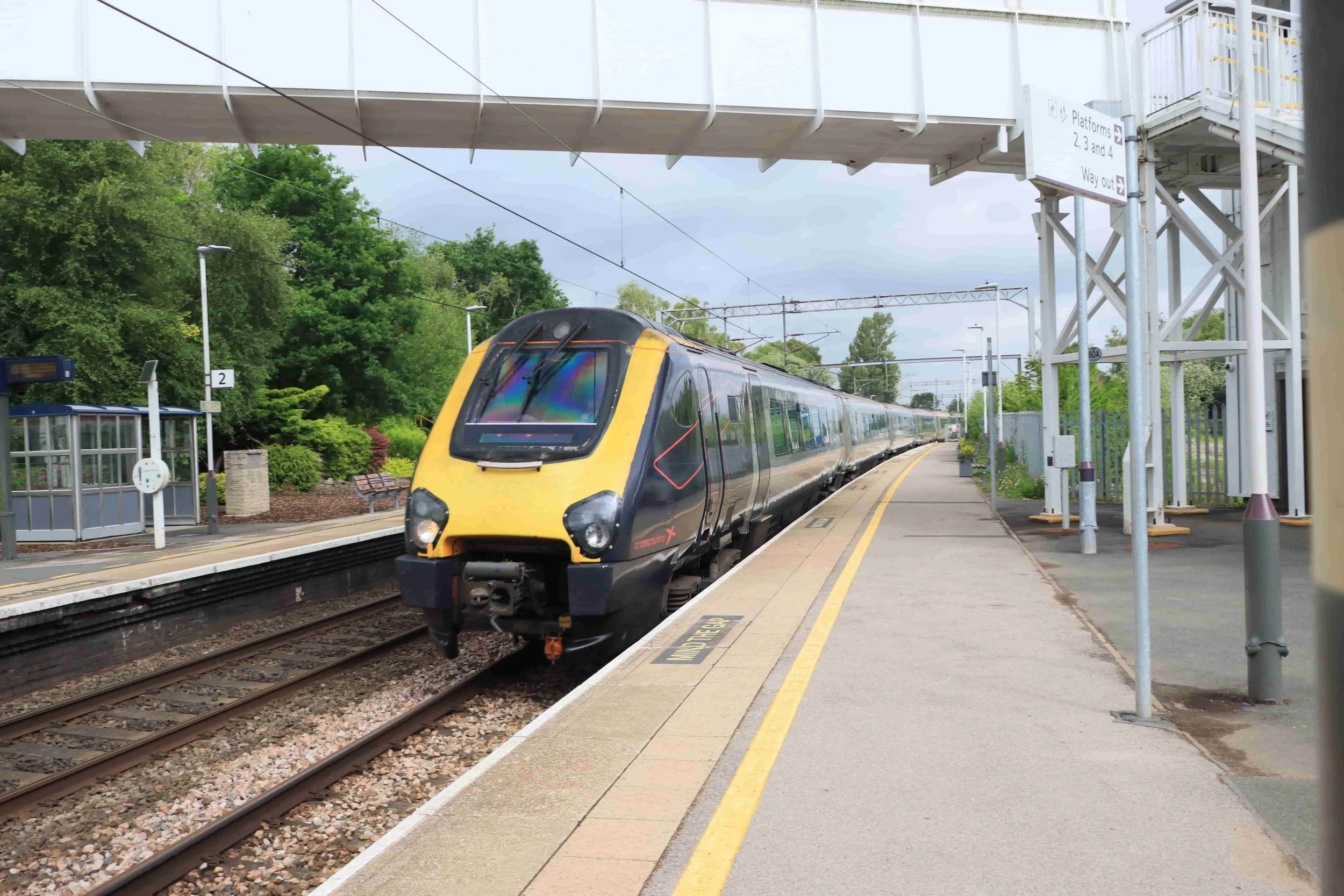 A train on a railway in England