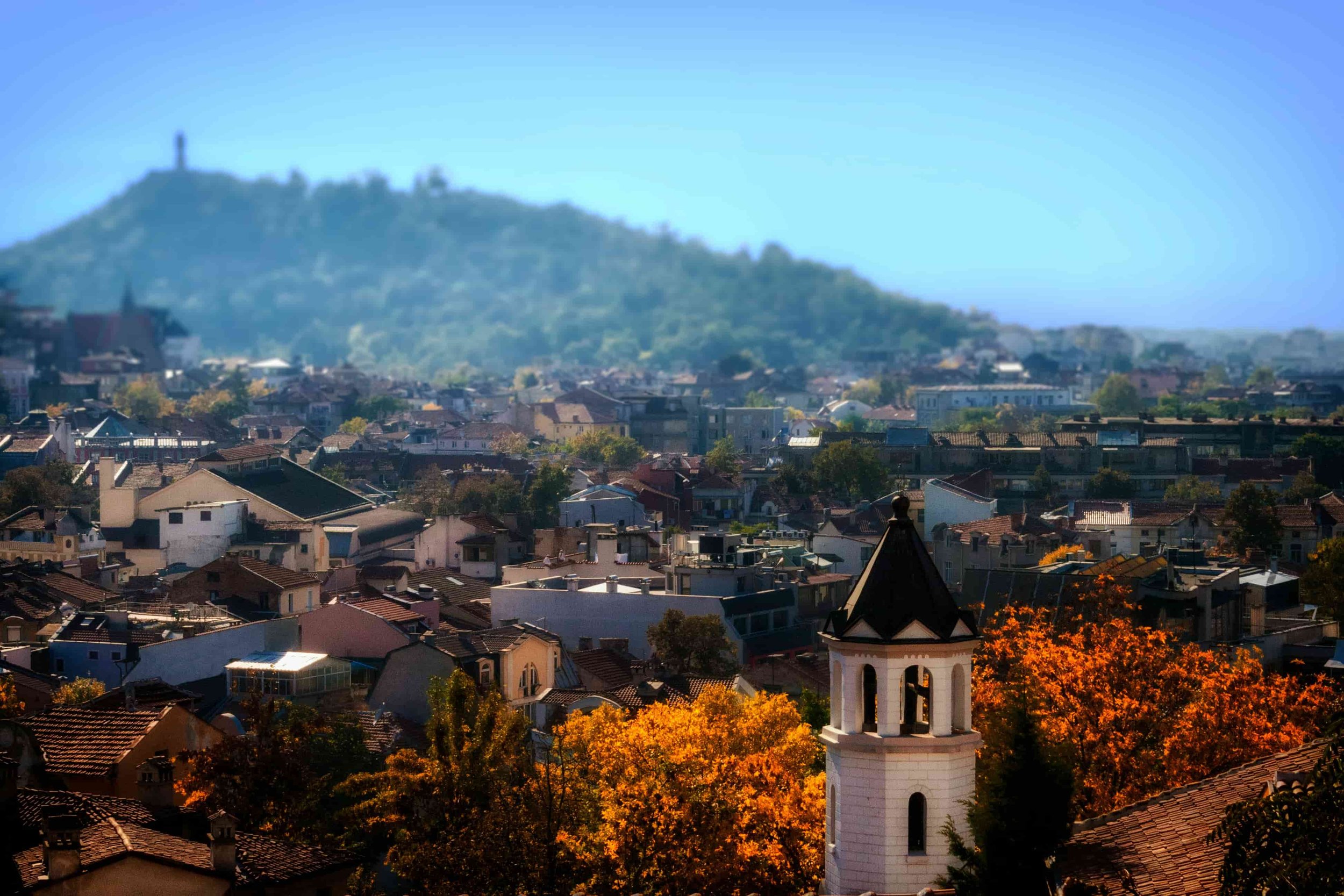 View over the rooftops in Sofia
