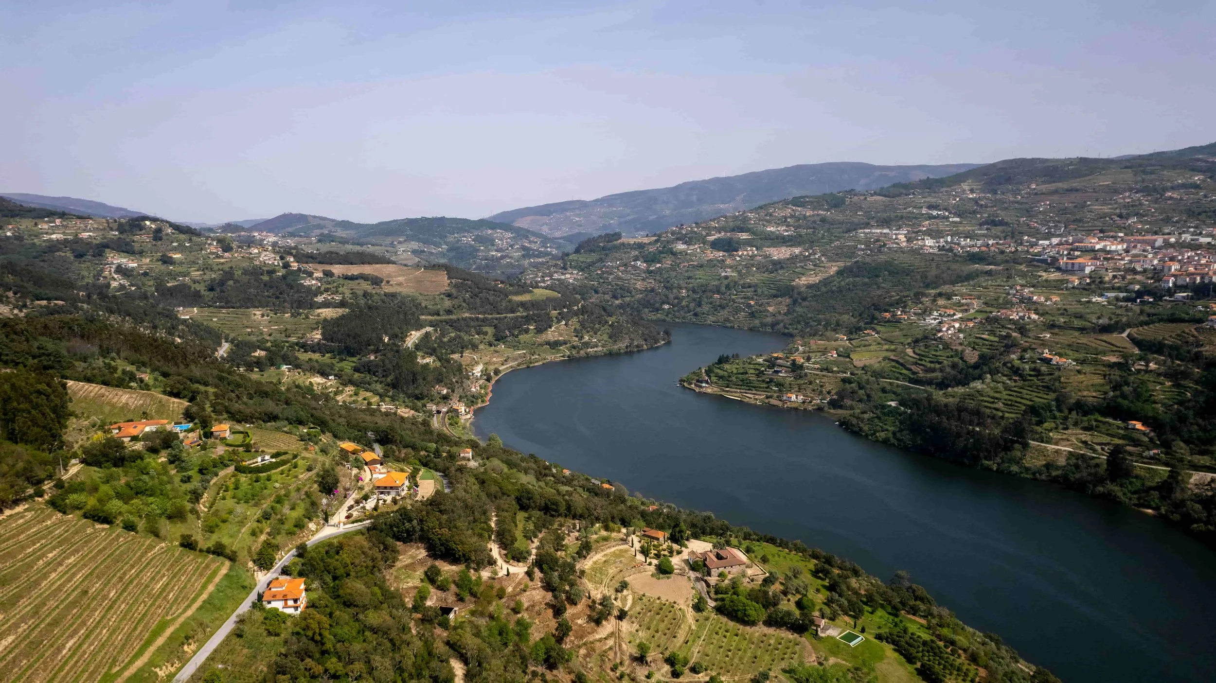 View over the river and the Douro Valley in Portugal