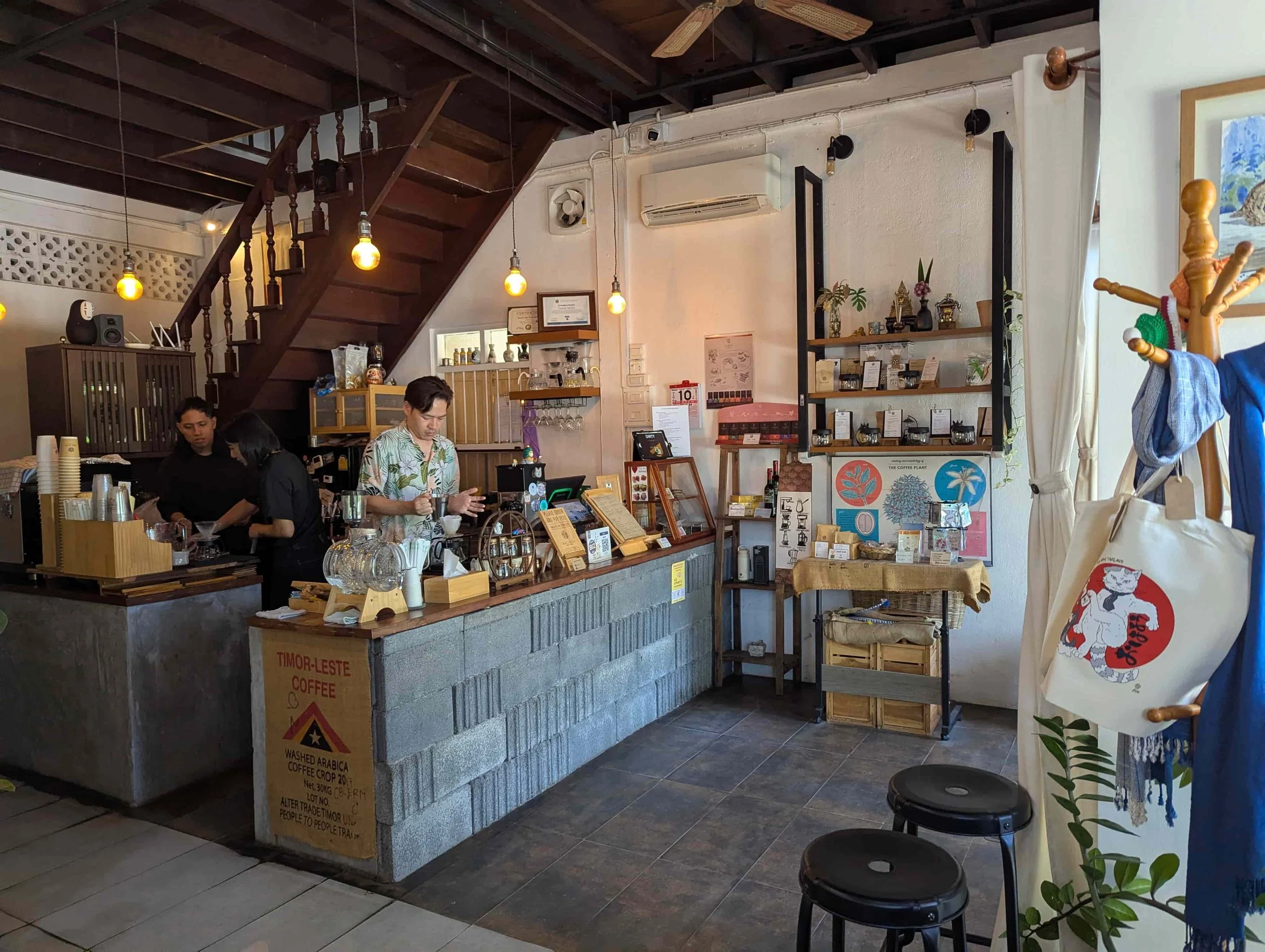 A specialty coffee cafe interior