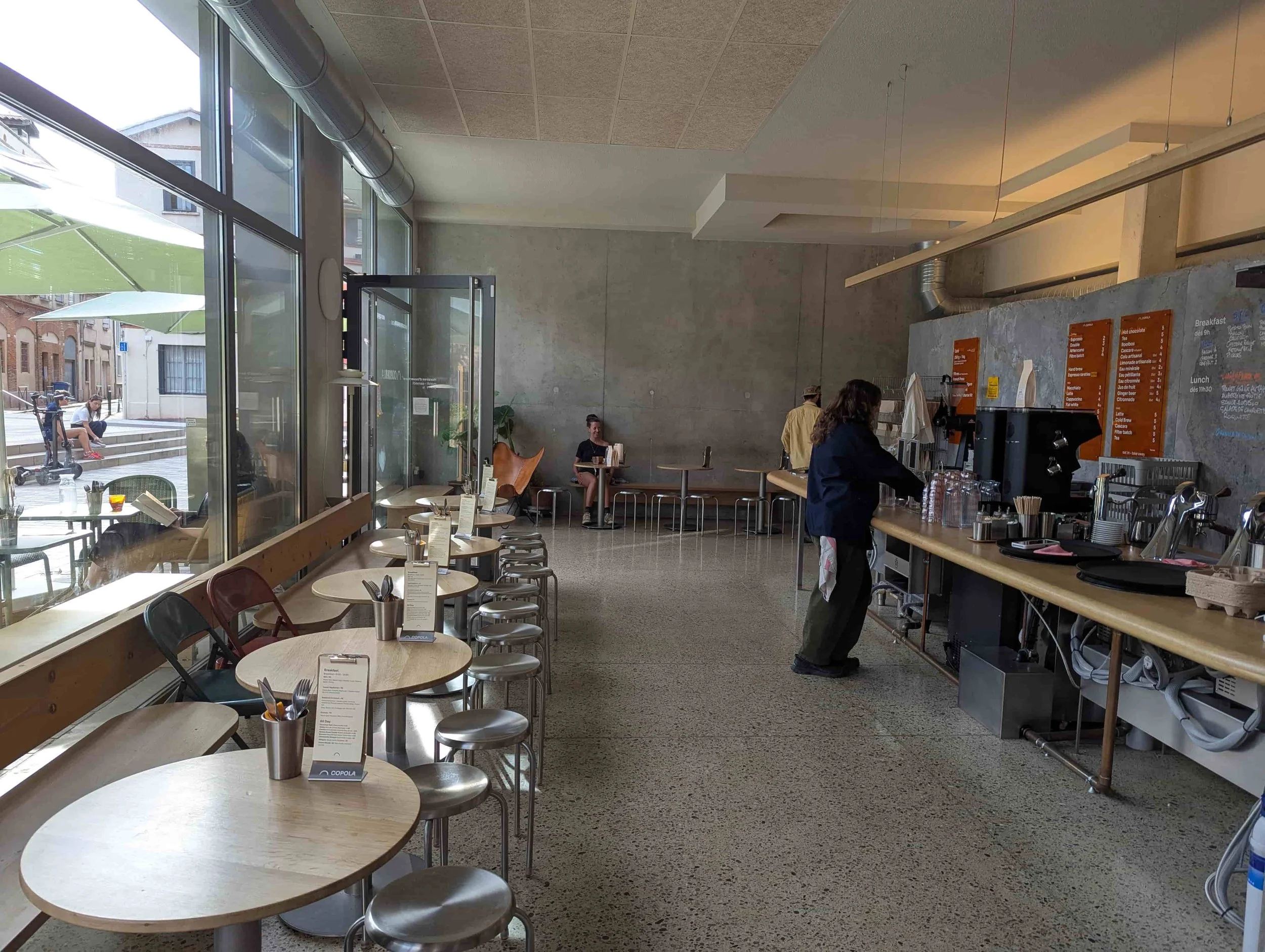 Interior of a coffee place in Toulouse