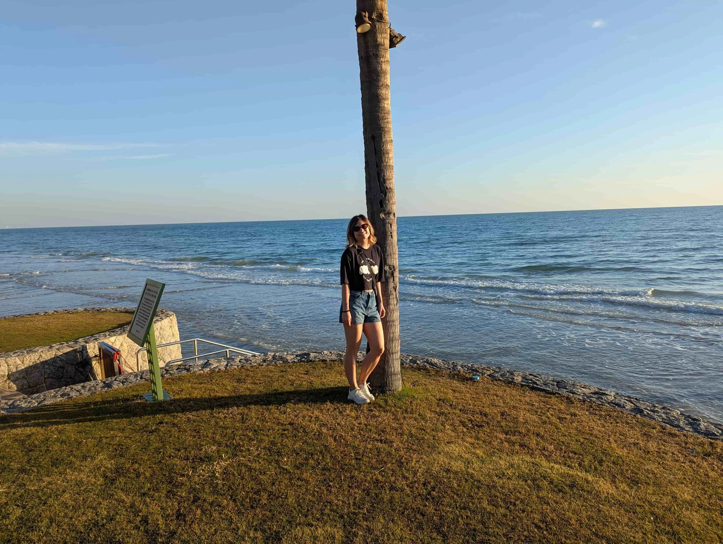 Woman on a beach in Hua Hin