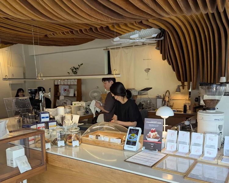 Perception Coffee interior in Hongdae
