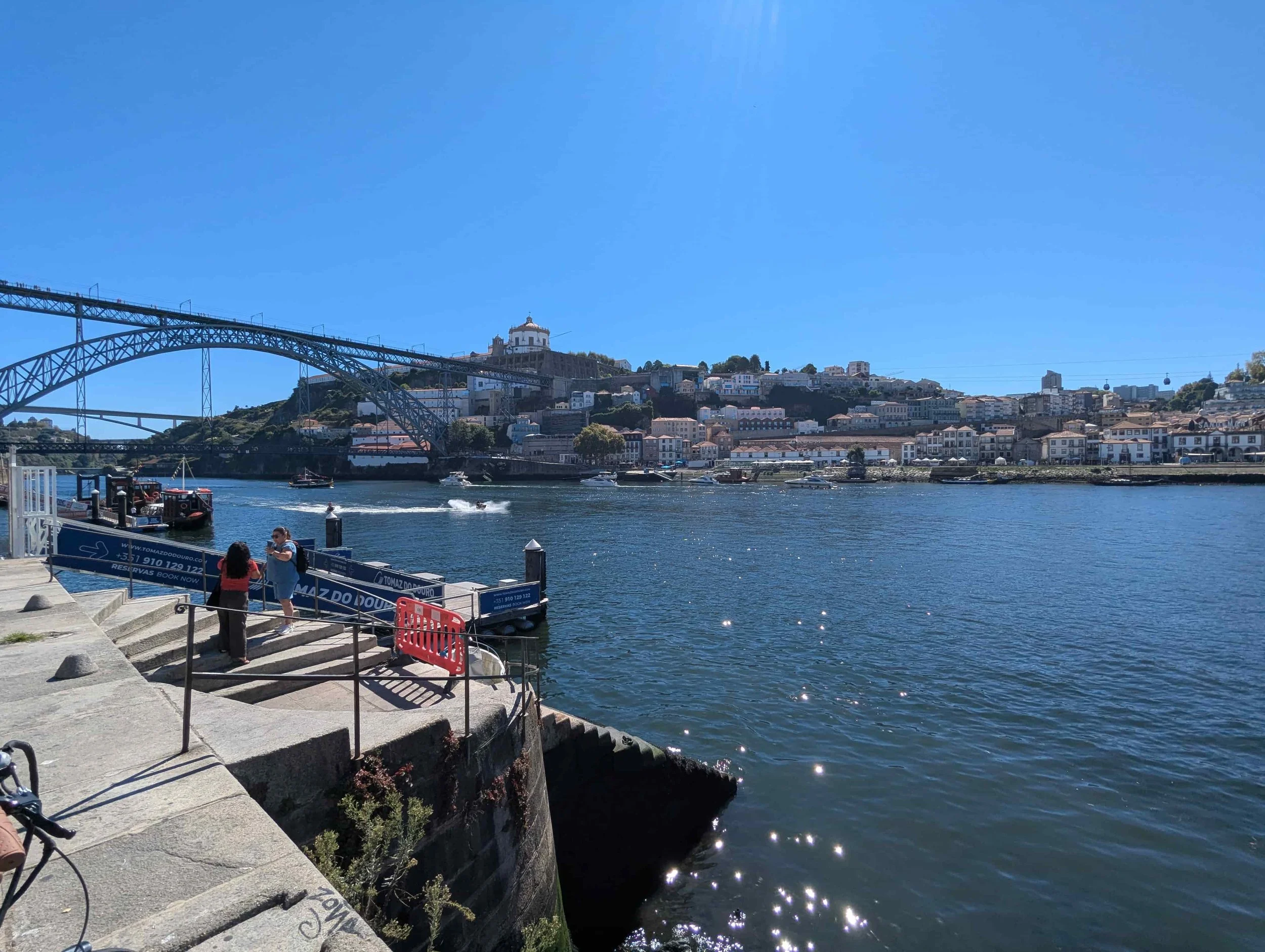 View over the Douro river and the Bridge in Porto