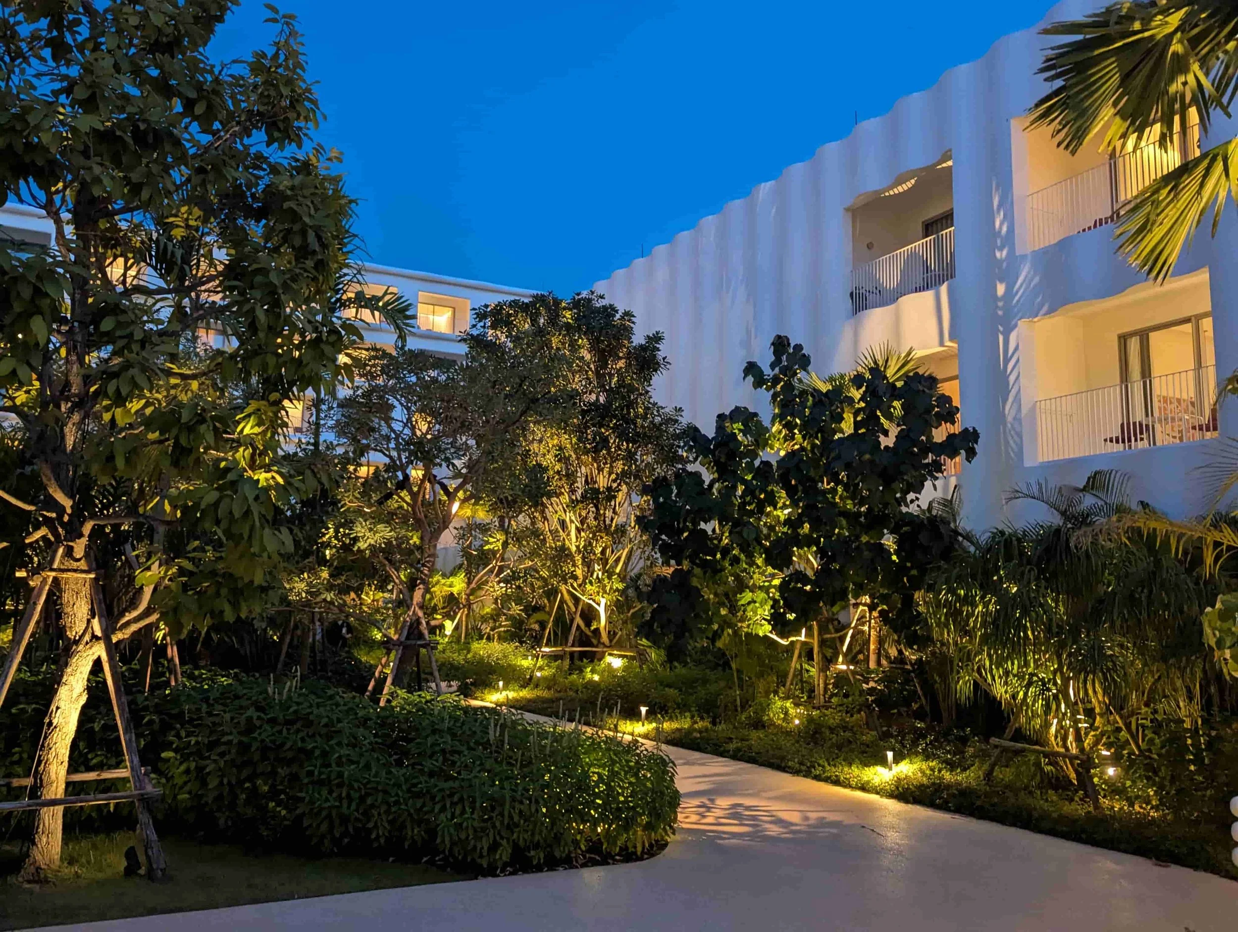 Hotel gardens at the Standard hotel, Na Jomtien Pattaya