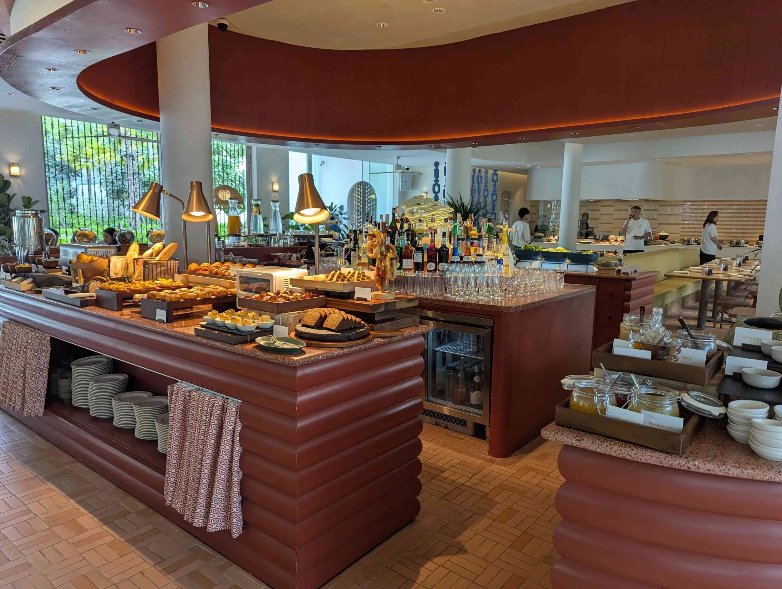Breakfast buffet at the Standard Hotel in Pattaya
