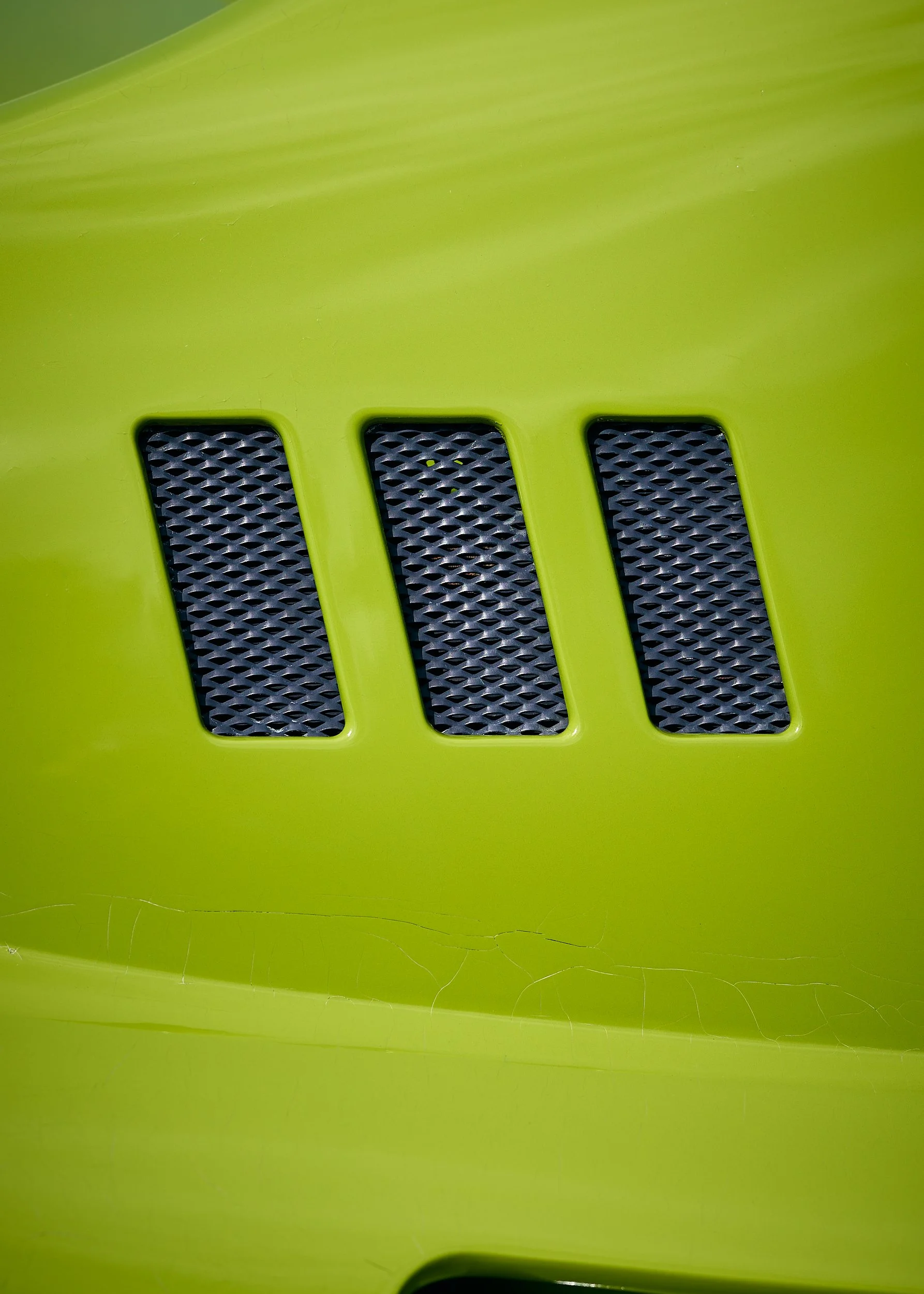 Ventilation grill of a Ferrari Dino