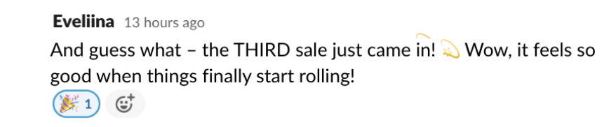 Ei kuvaa, vain teksti ja emoji.