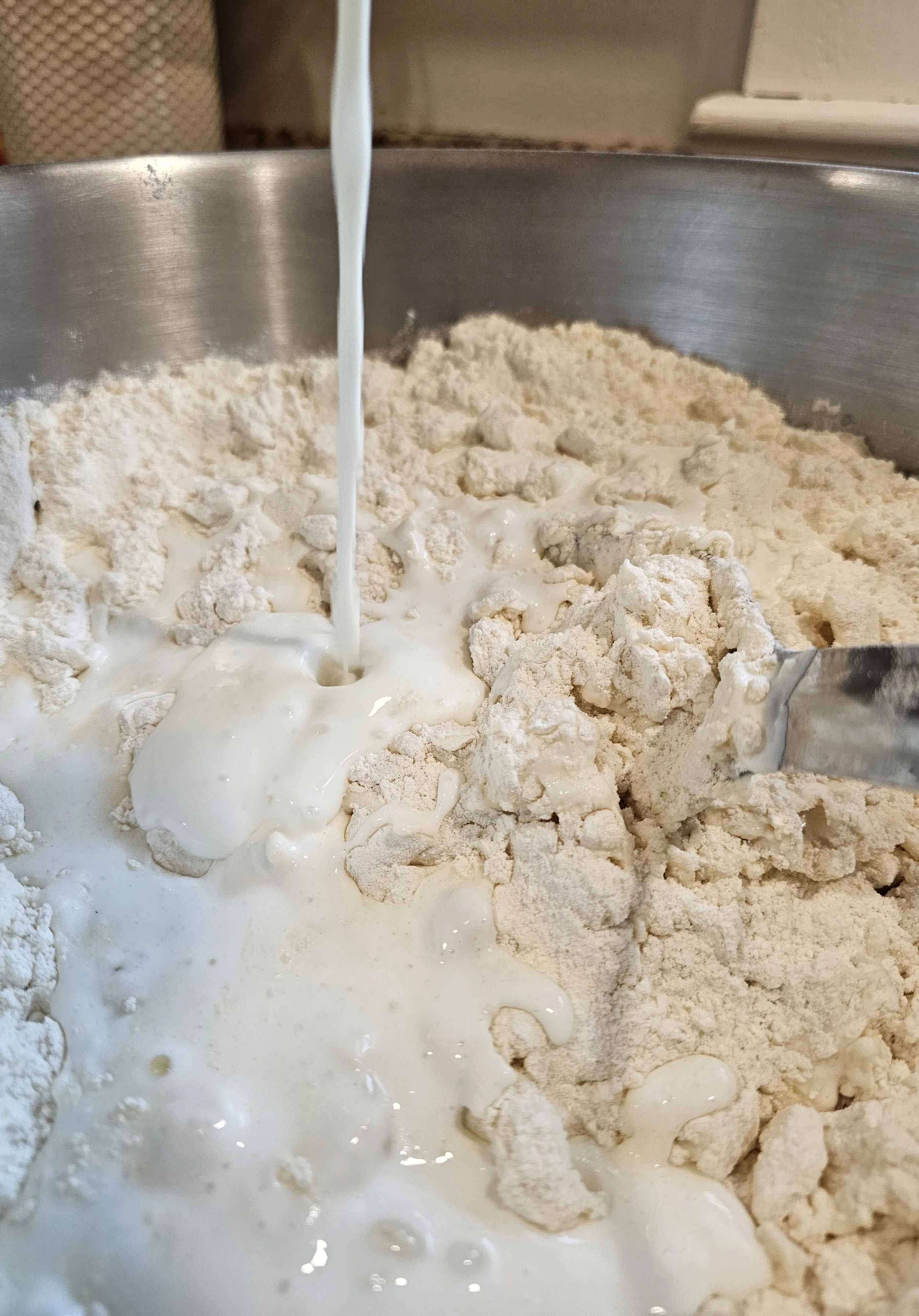 Add heavy cream with buttermilk for added fat content