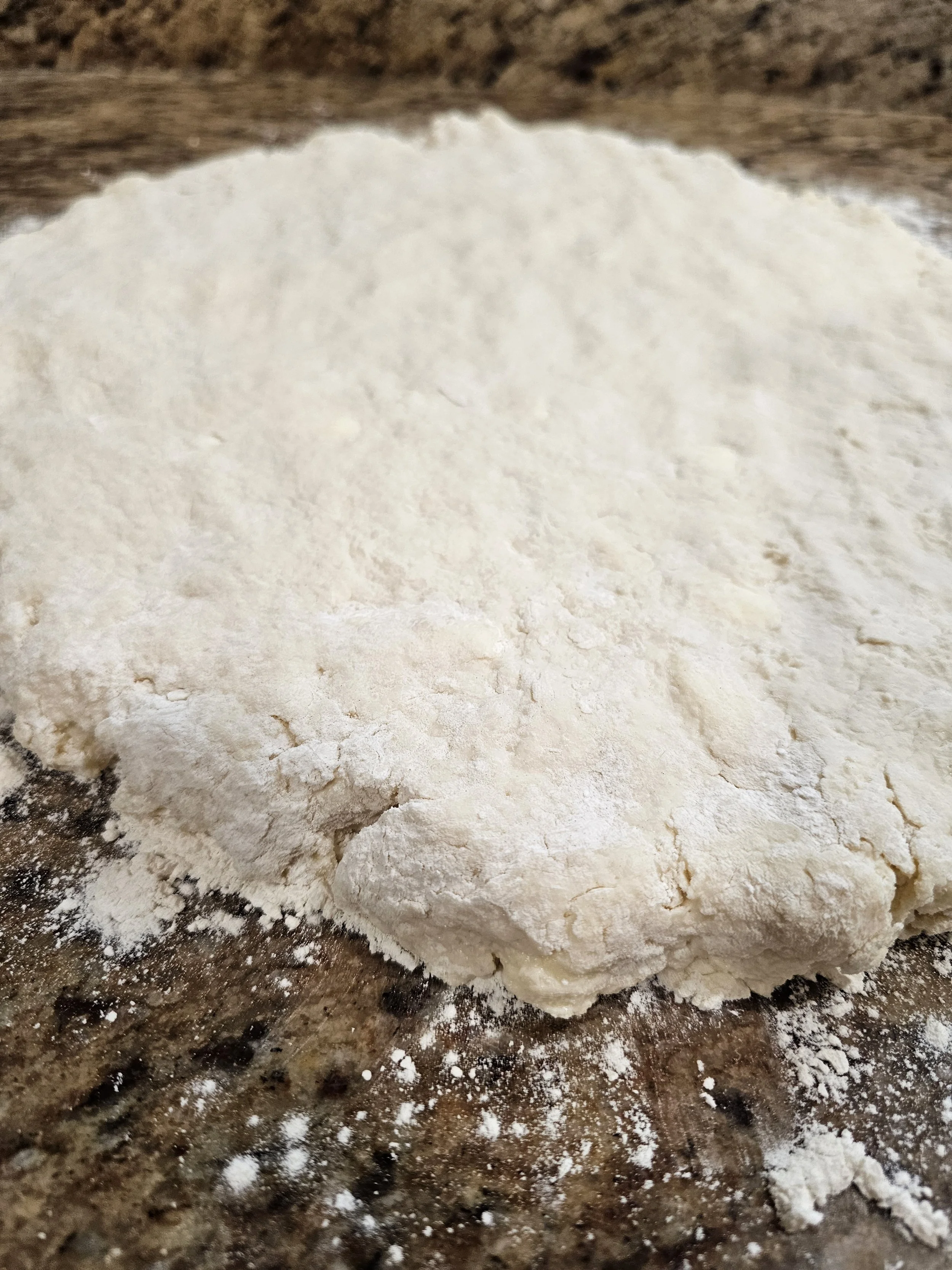 Pat out with hands - you don't need a rolling pin