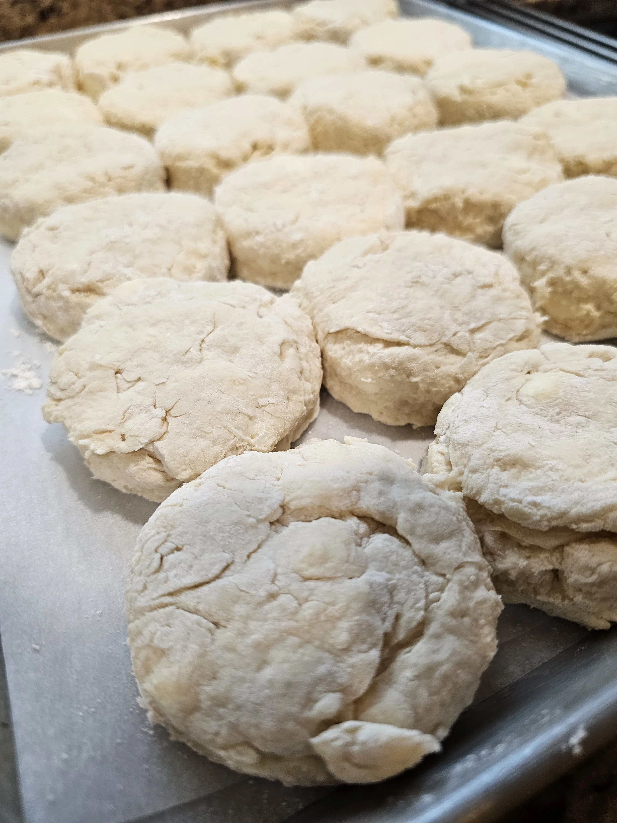 Cut and place onto parchment lined sheet pan
