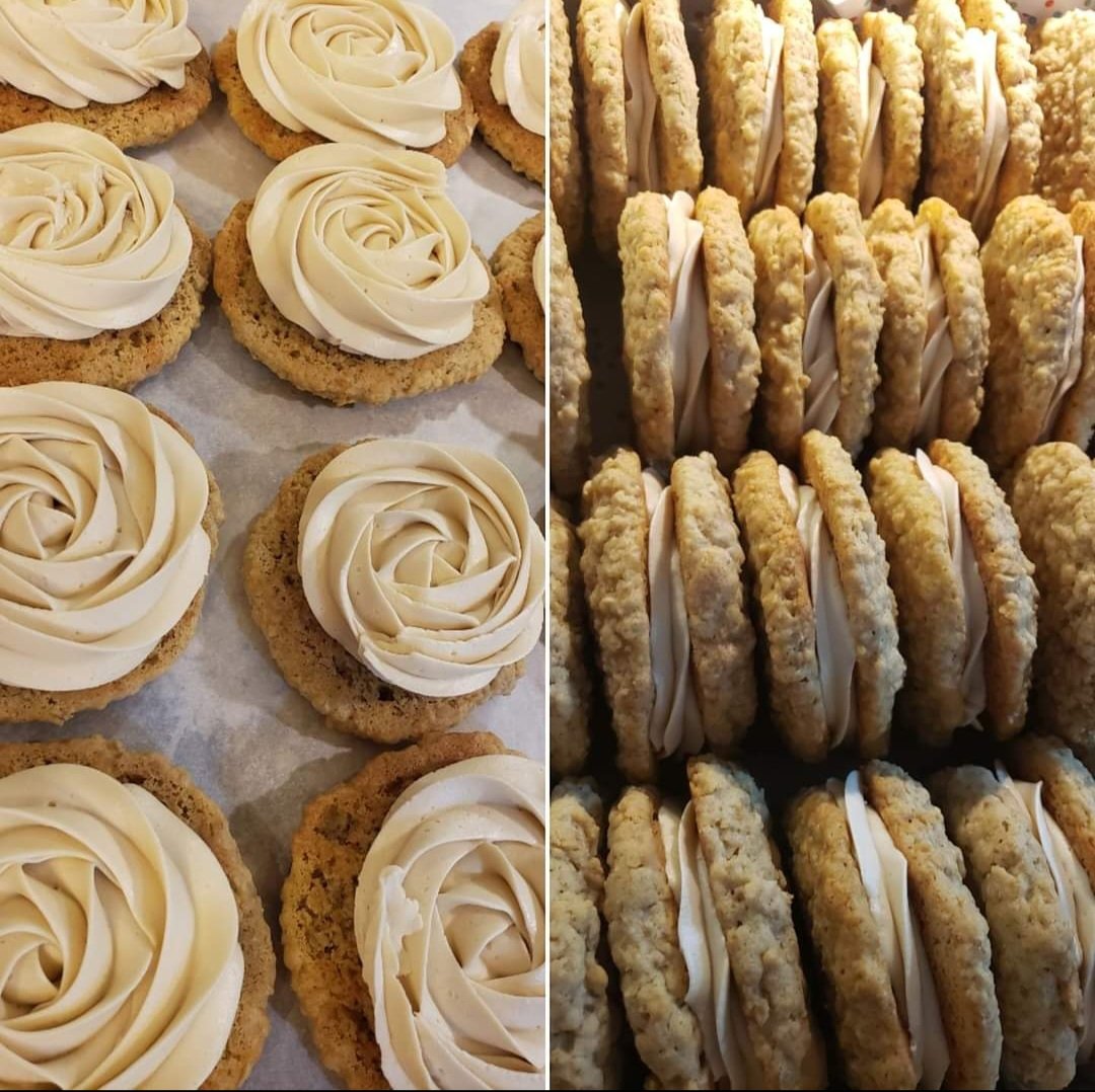 Brown Sugar-Oat Sandwich Cookies