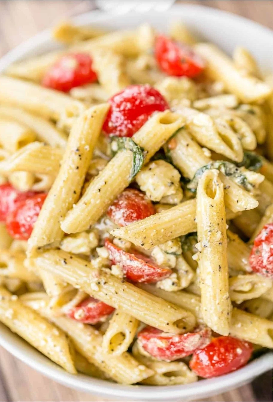 Greek Pasta Salad with Penne & Feta