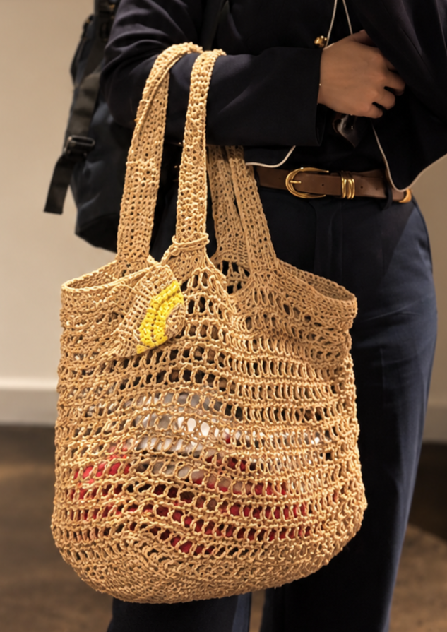 Raffia Tote Bag