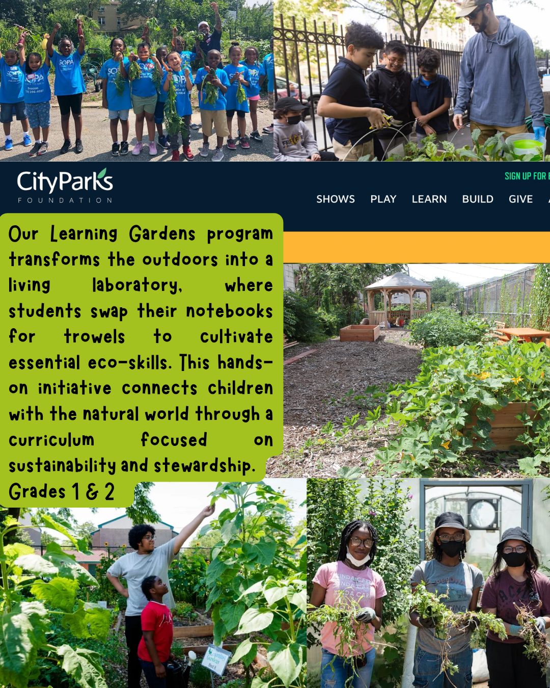 Learning Gardens Program – Outdoor Learning Initiative