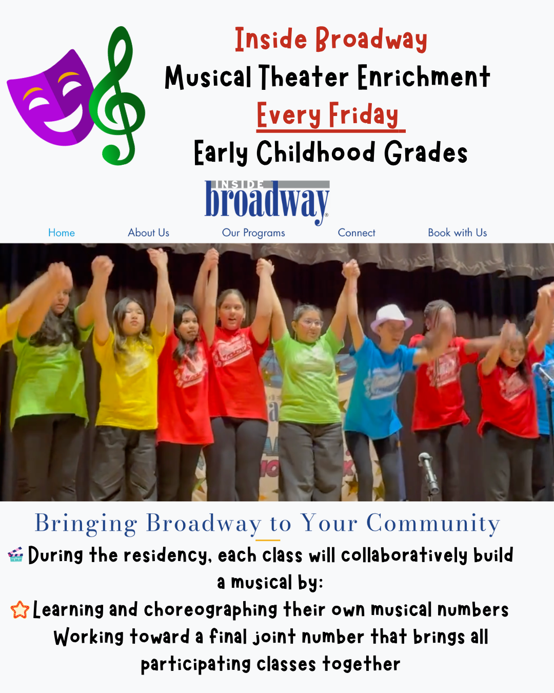 Theater Enrichment Every Friday Early Childhood Grades