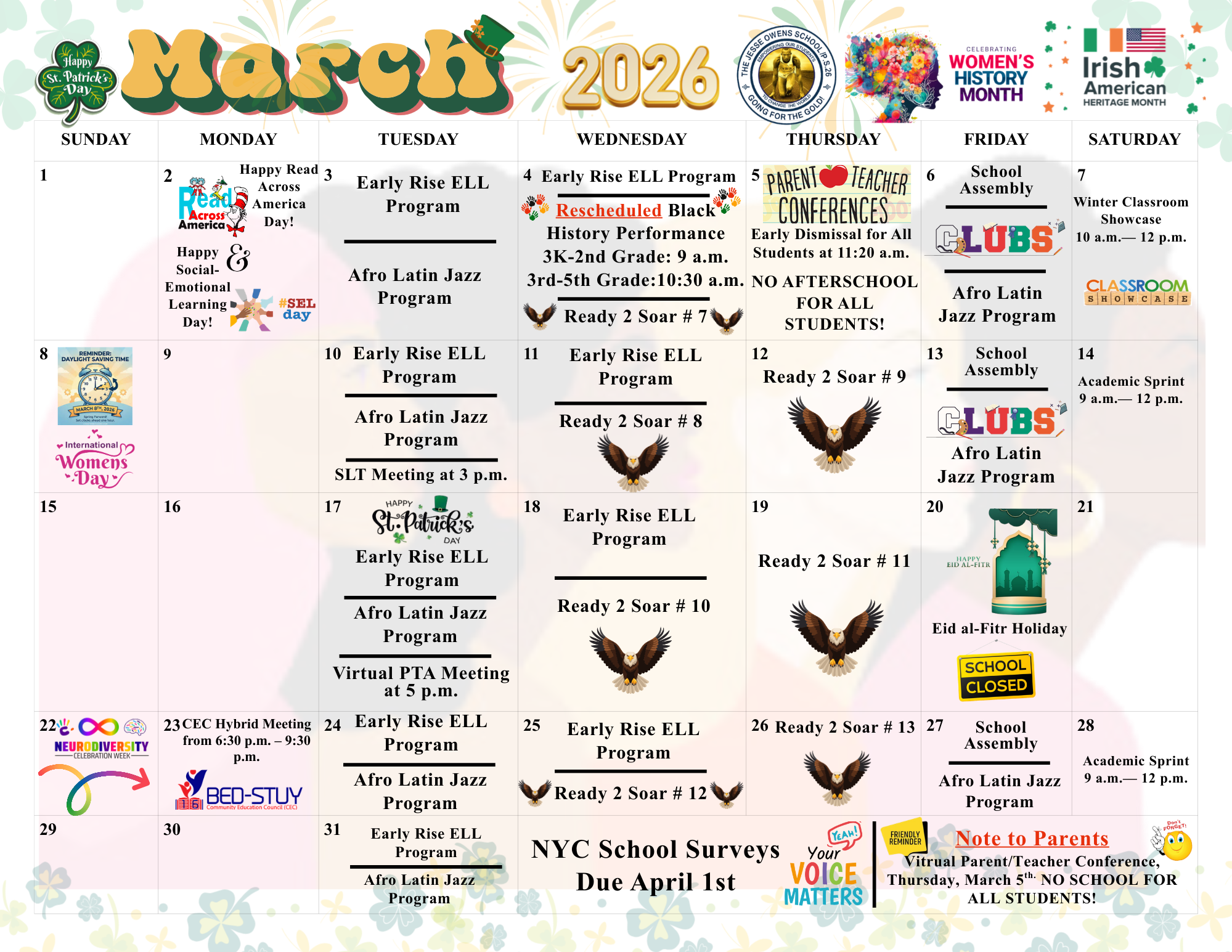 March Calendar