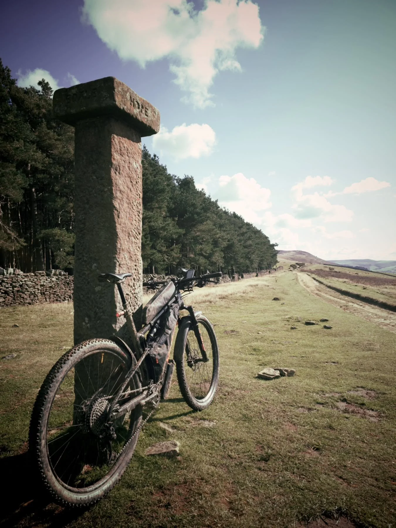 DO YOU RECOGNISE THIS CROSS?
There are several wayside crosses in the Peak and on the Tor Divide routes.
This one was used to link the Roman forts of Brough (Navio) and Glossop (Melendra), and it's probably at the centre of some of the best trails in