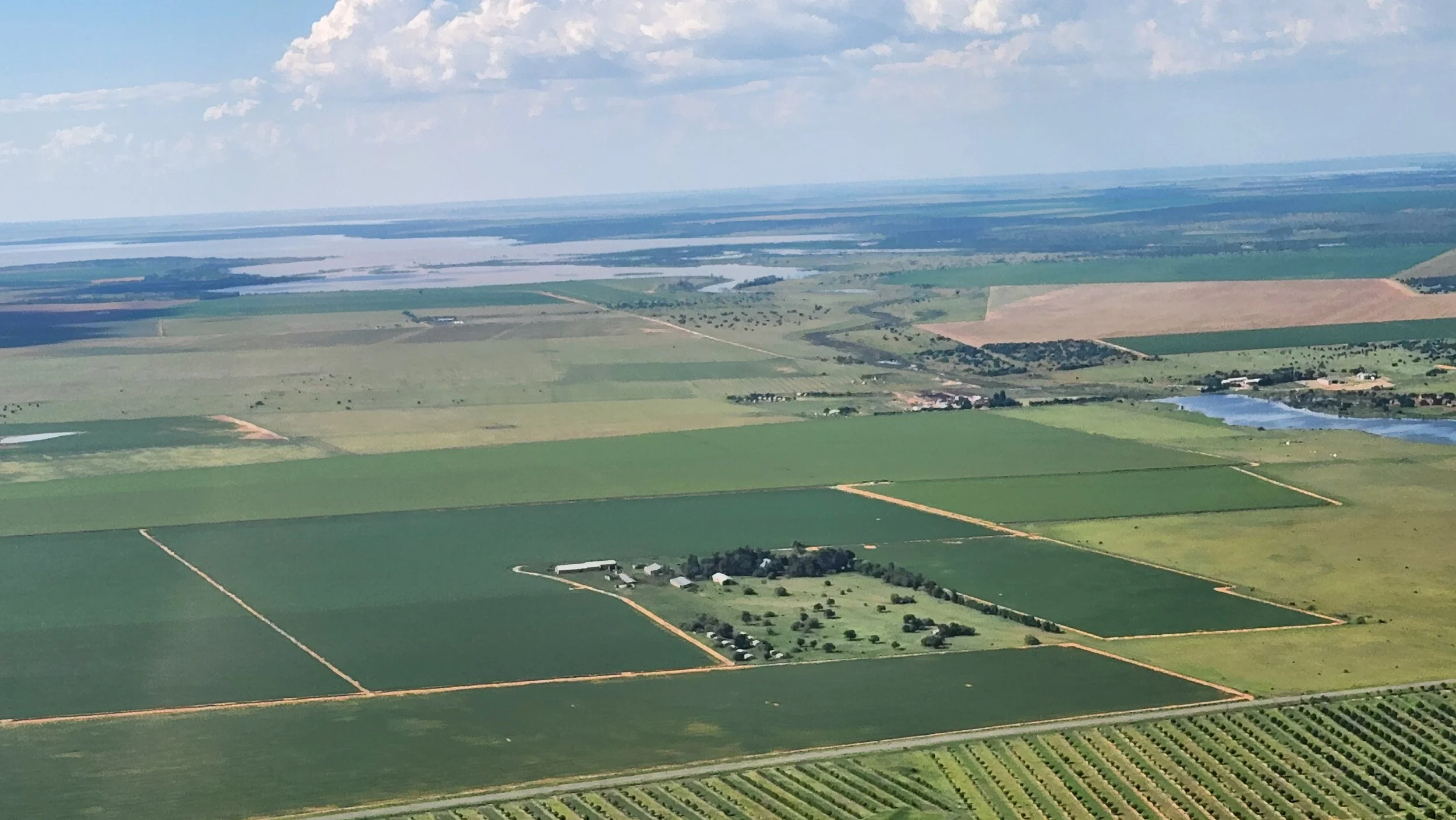 Mostly farmland in the area