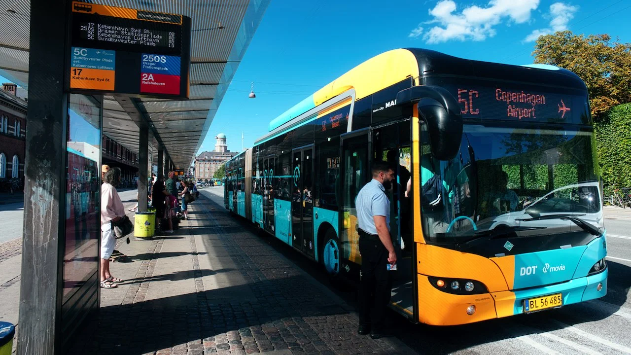 Cityline 5C arrives at Copenhagen Central Station